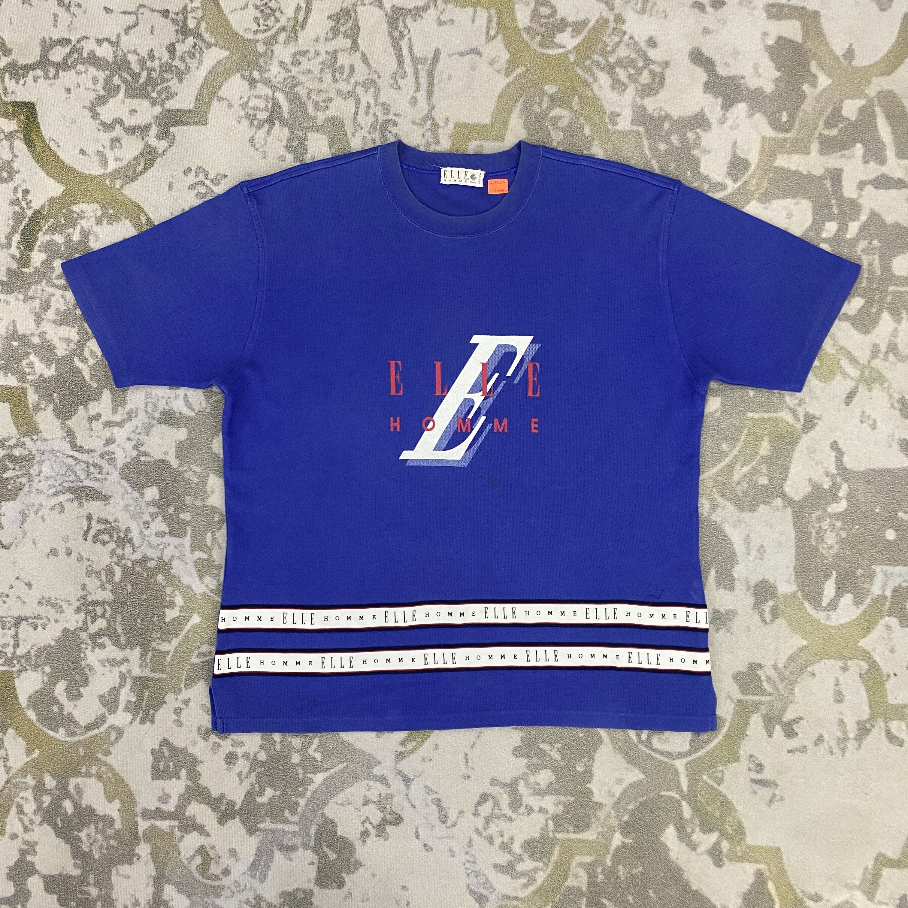 Japanese Brand Vintage Elle Homme T Shirt - J044 Size US L / EU 52-54 / 3 - 1 Thumbnail