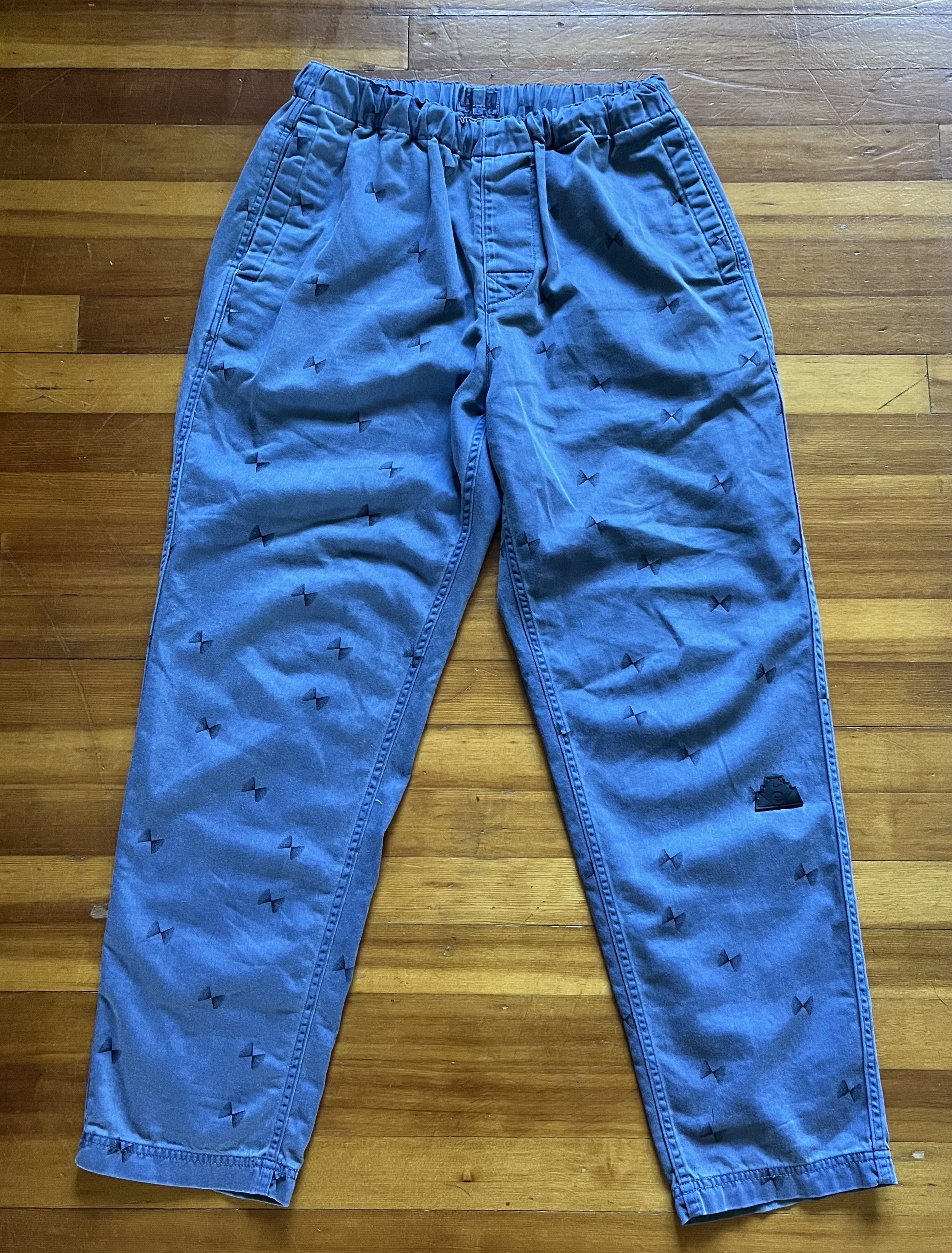 image of Cav Empt Overdye Null Beach Pants in Blue, Men's (Size 34)