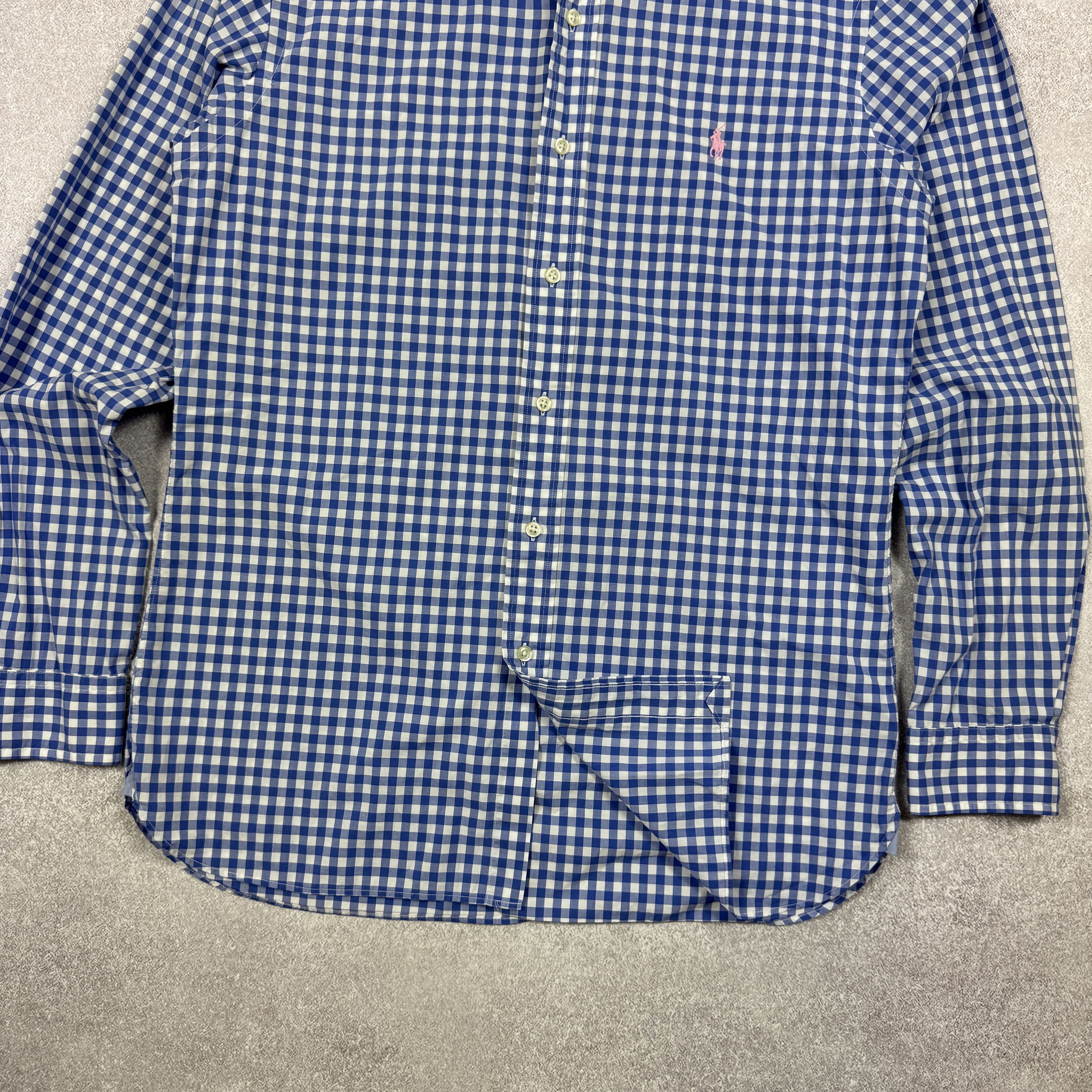 Polo Ralph Lauren Polo Ralph Lauren Slim Fit Cotton Stretch Blue Shirt Size M Size US M / EU 48-50 / 2 - 3 Thumbnail