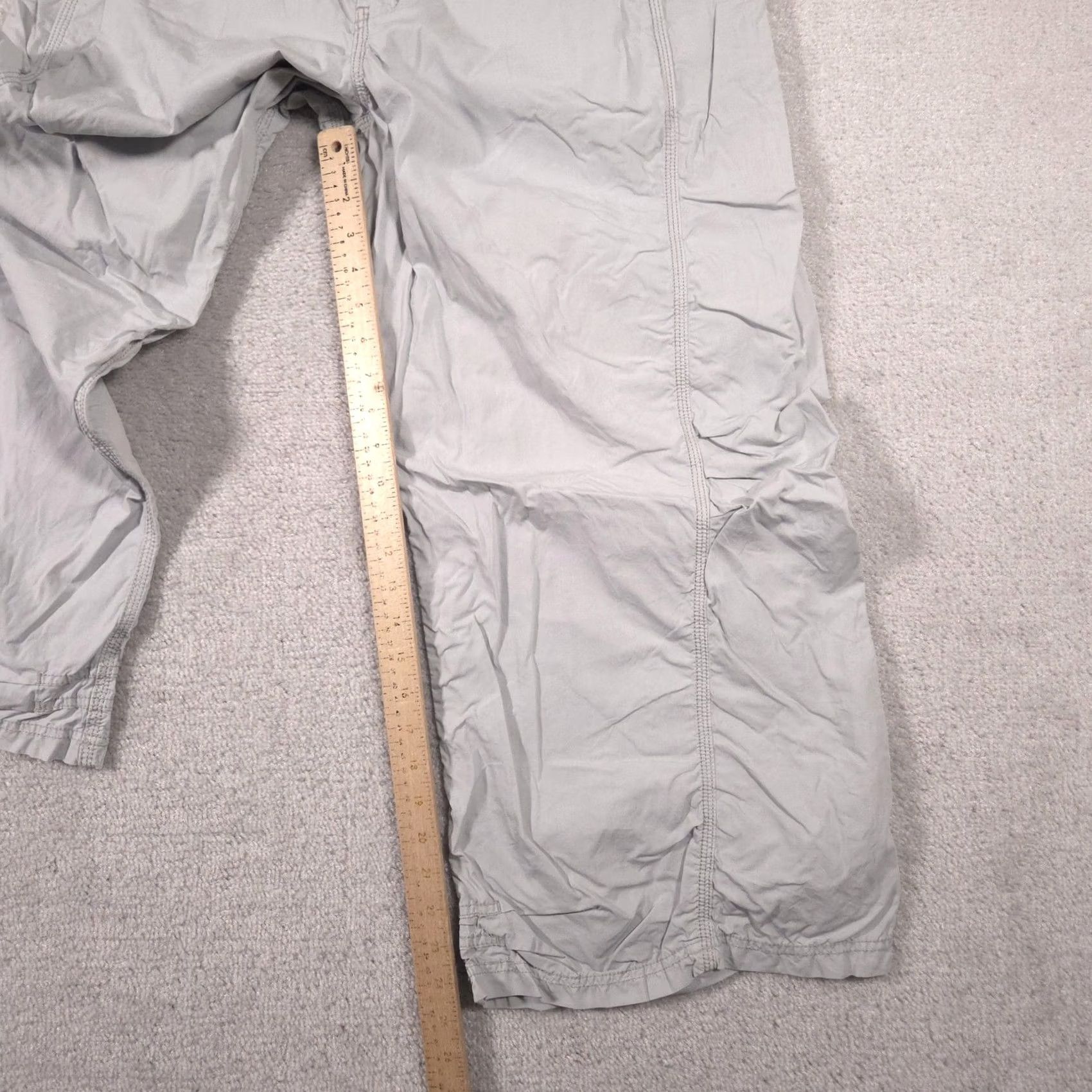 Vintage Pilcro Capri Pants Womens 29 Gray Twill Relaxed Lightweight Pockets Casual Size 29" - 7 Thumbnail