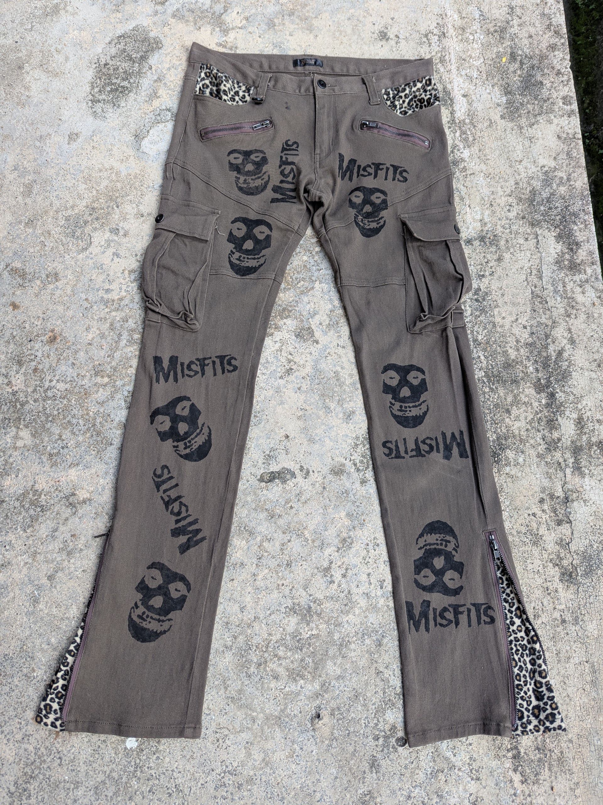 🇯🇵 Vintage 90s Bondage Pants Misfits Custom Black Baccara