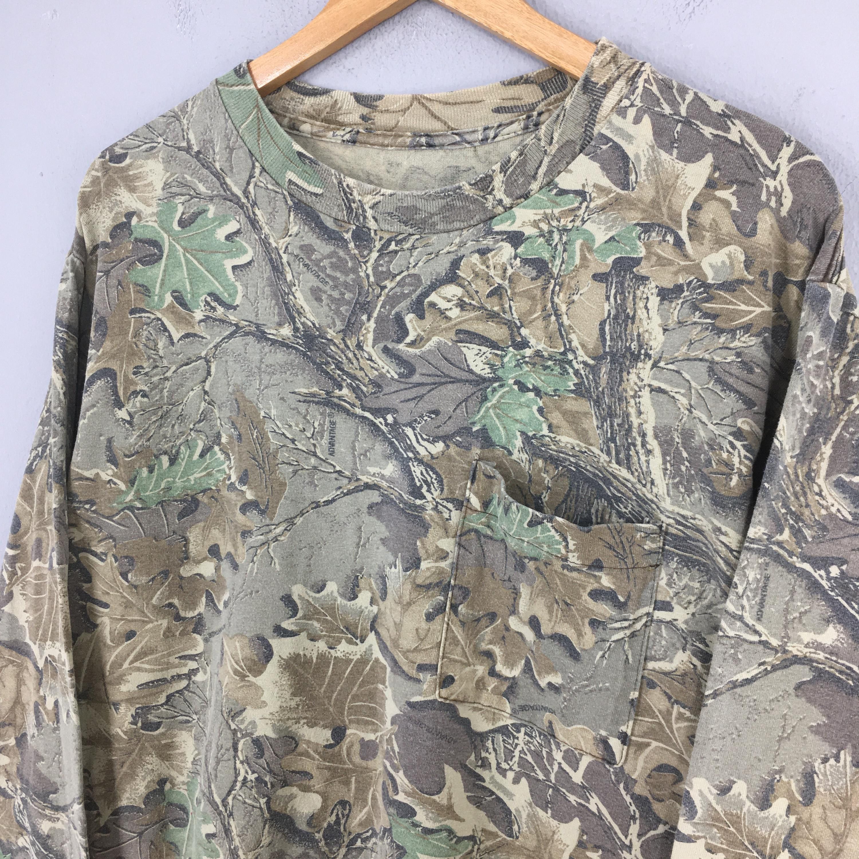 Mossy Oaks × Realtree × Vintage Vintage 90s Real Tree Camo Longsleeve Tshirt Large Size US L / EU 52-54 / 3 - 3 Thumbnail