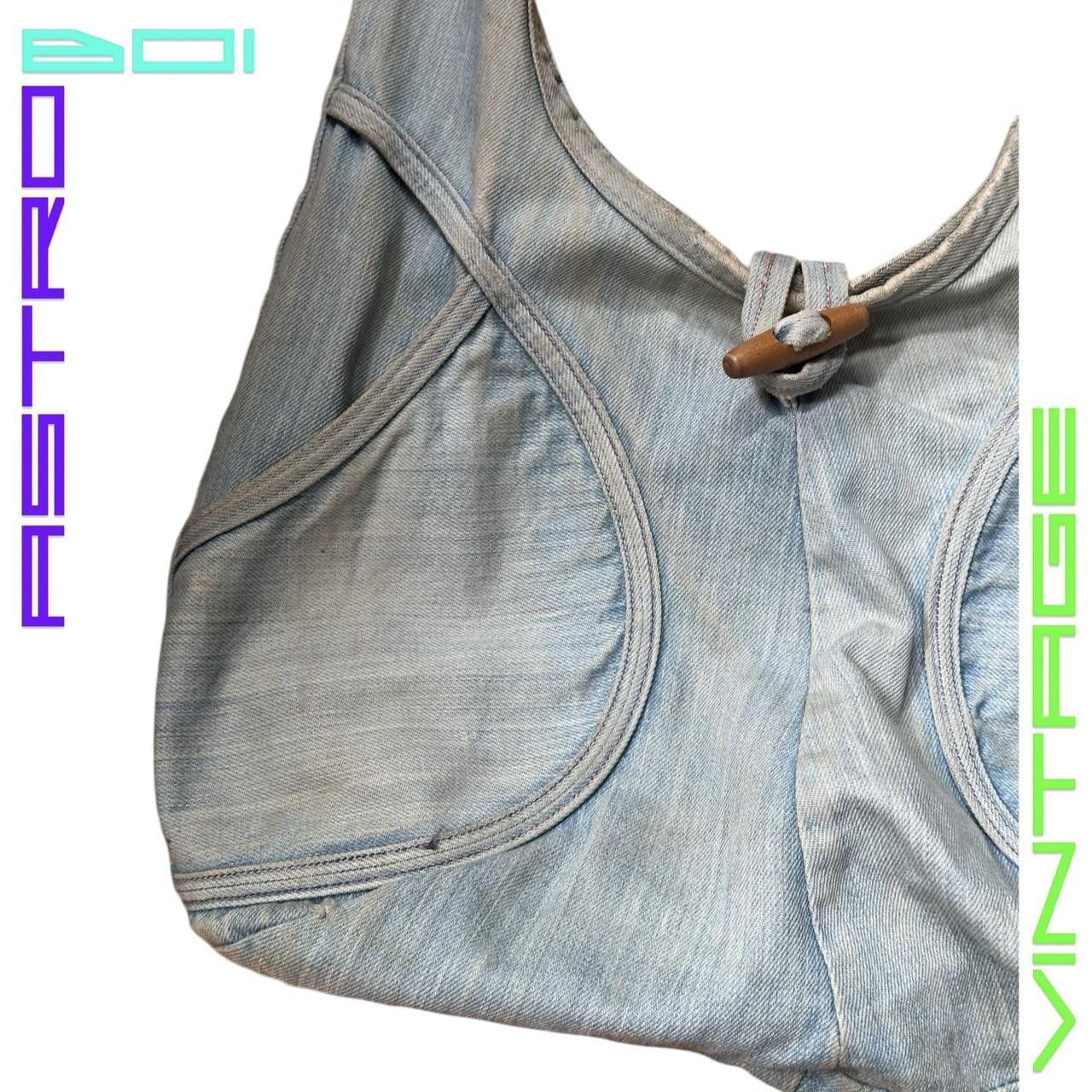 Other VINTAGE Y2K FADED BLUE DENIM CROSS BODY HOBO SHOULDER BAG Size ONE SIZE - 2 Thumbnail
