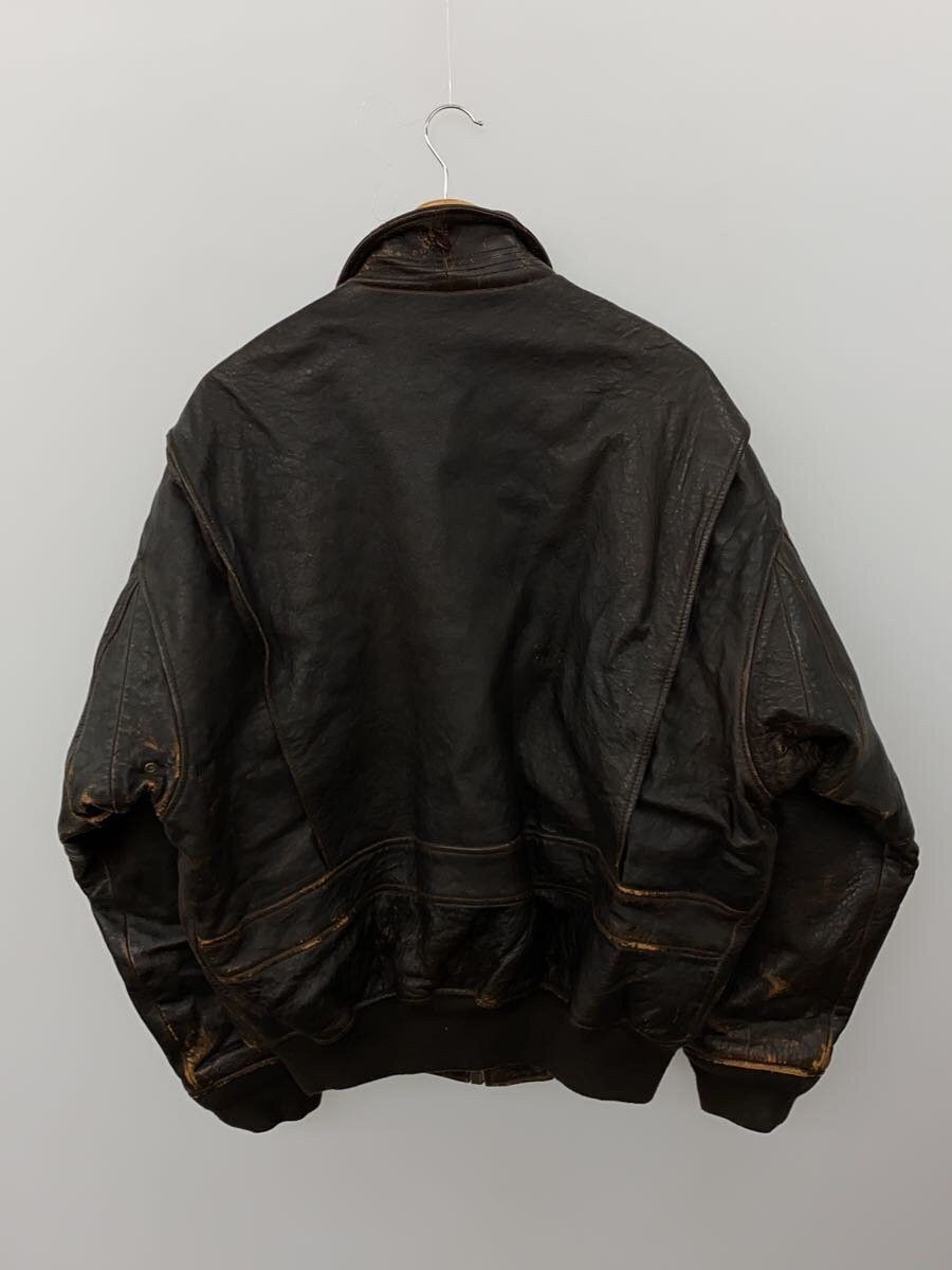 Avirex Avirex Plain Leather Flight Jacket Brown Size US M / EU 48-50 / 2 - 2 Thumbnail