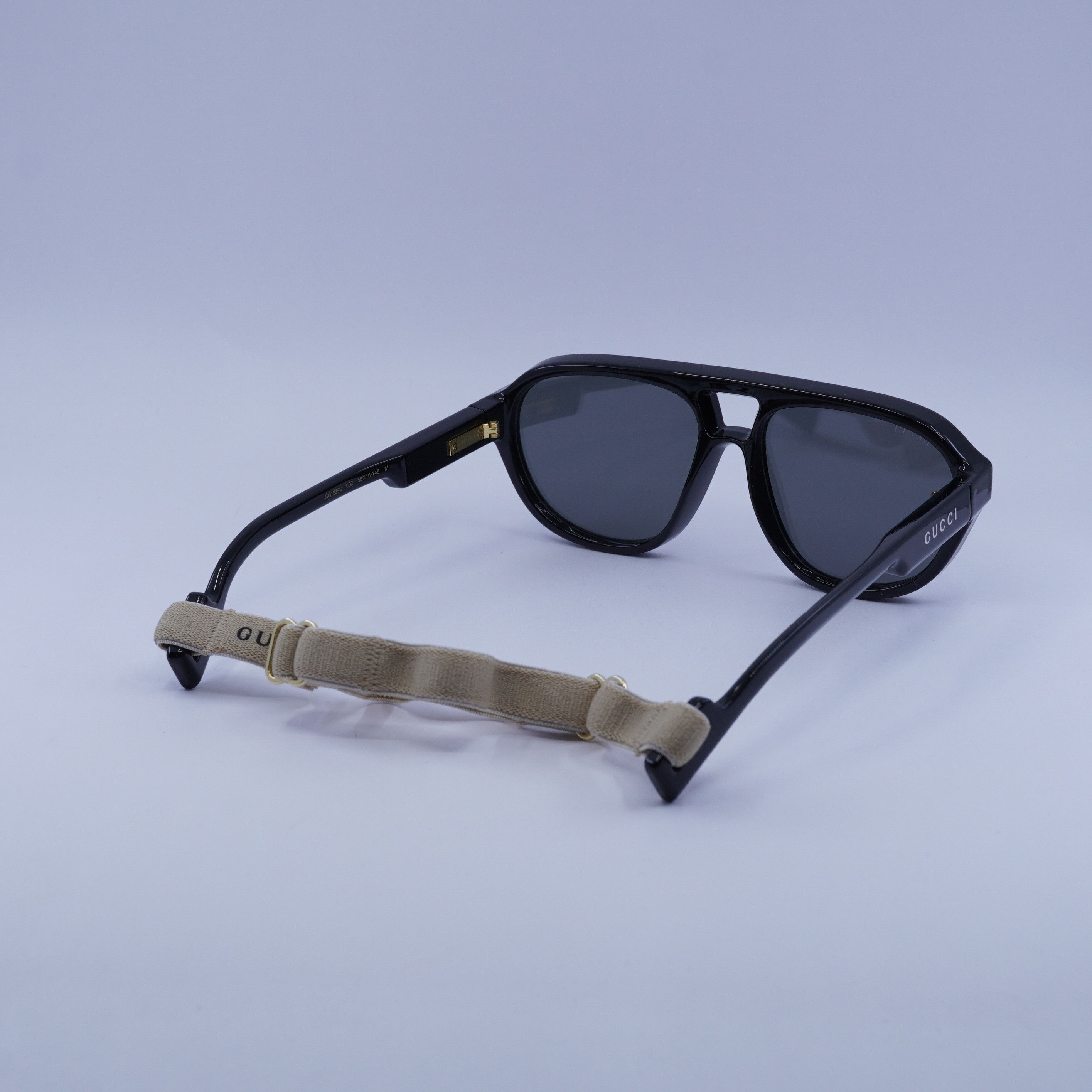 Gucci Gucci GG1239S 002 Sunglasses Black Aviator Frame, Silver Mir Size ONE SIZE - 11 Thumbnail