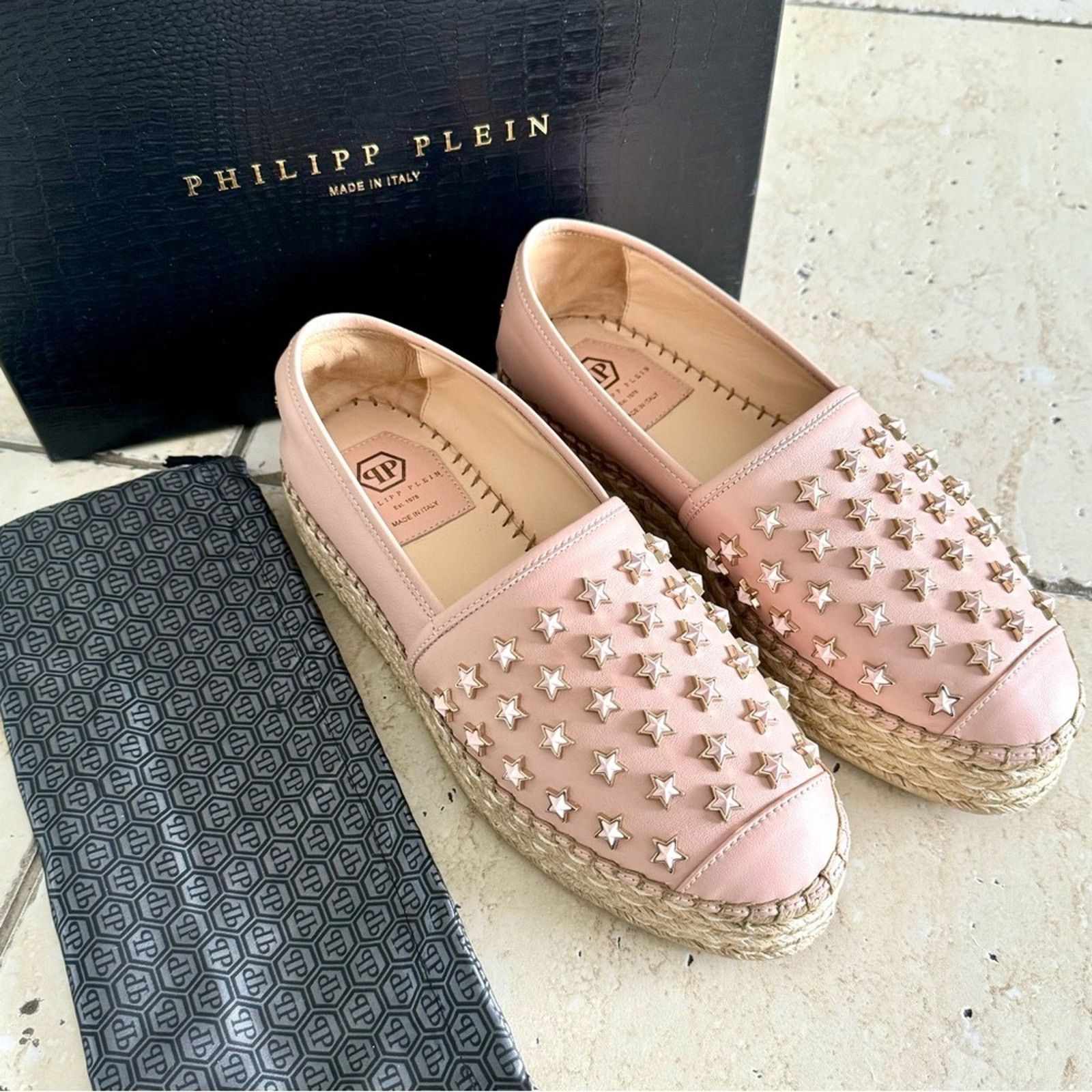 Philipp Plein PHILIPP PLEIN Espadrille, blush pink, Size 40, Authentic Size US 10 / IT 40 - 1 Thumbnail
