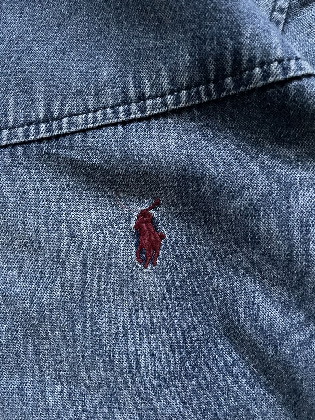 Polo Ralph Lauren Polo Ralph Lauren Active Hoodie Denim Jacket Distressed Size US XL / EU 56 / 4 - 8 Thumbnail