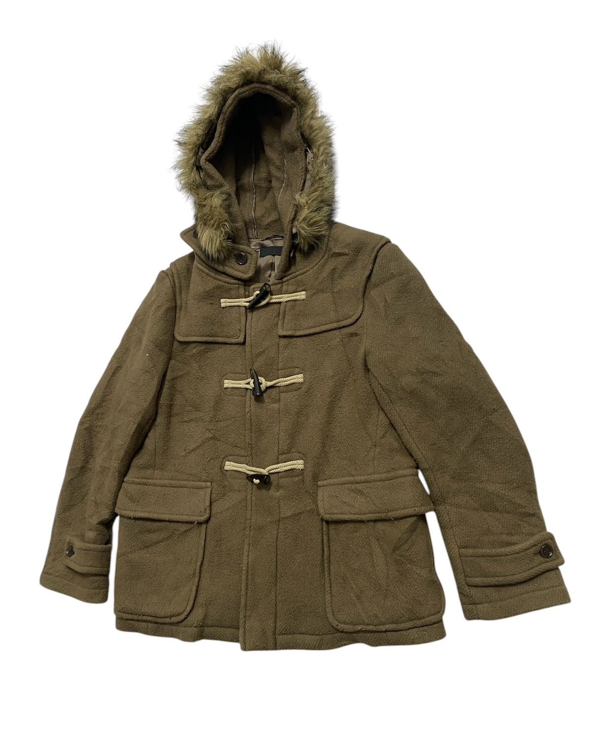 If Six Was Nine × Uniqlo Uniqlo Wool Mink Fur Coat Hoodie Size US XL / EU 56 / 4 - 5 Thumbnail