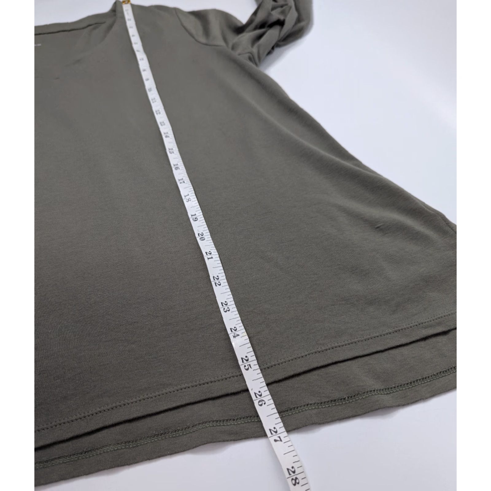 J. Jill J. Jill Shirt Women's XL Olive Green Pima Cotton 3/4 Sleeve V-Neck Tunic Top Blouse Casual Size XL / US 12-14 / IT 48-50 - 6 Thumbnail