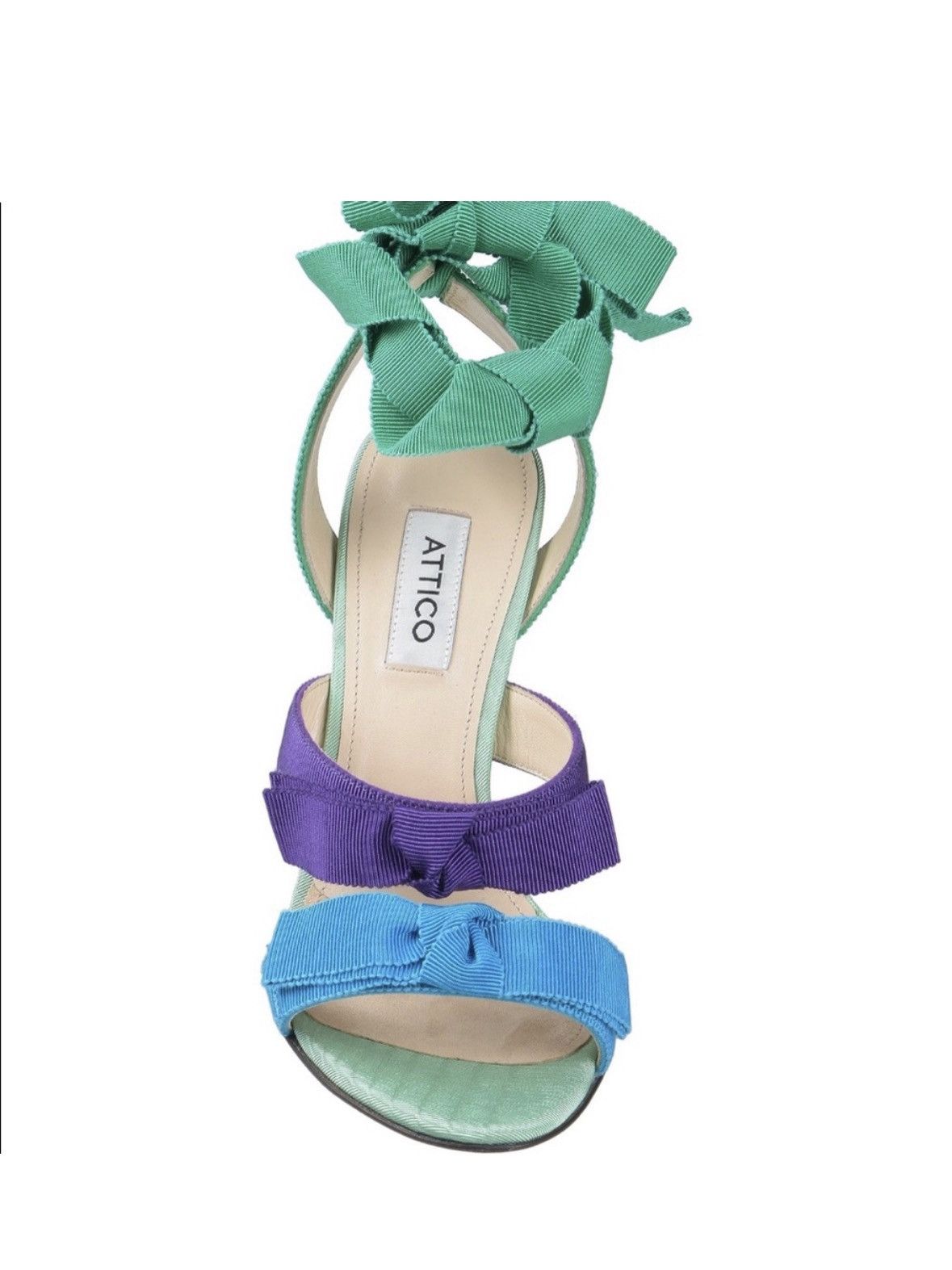 The Attico The attico Multicolored Ribbon Leather Strap Design Sandals Size US 5 / IT 35 - 1 Thumbnail