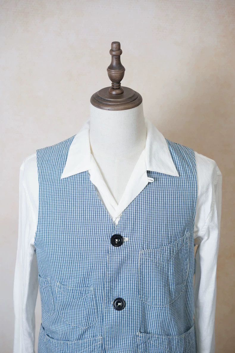 Freewheelers Classic Checked Vest from Great Lakes Collection-2506 Size US L / EU 52-54 / 3 - 5 Thumbnail