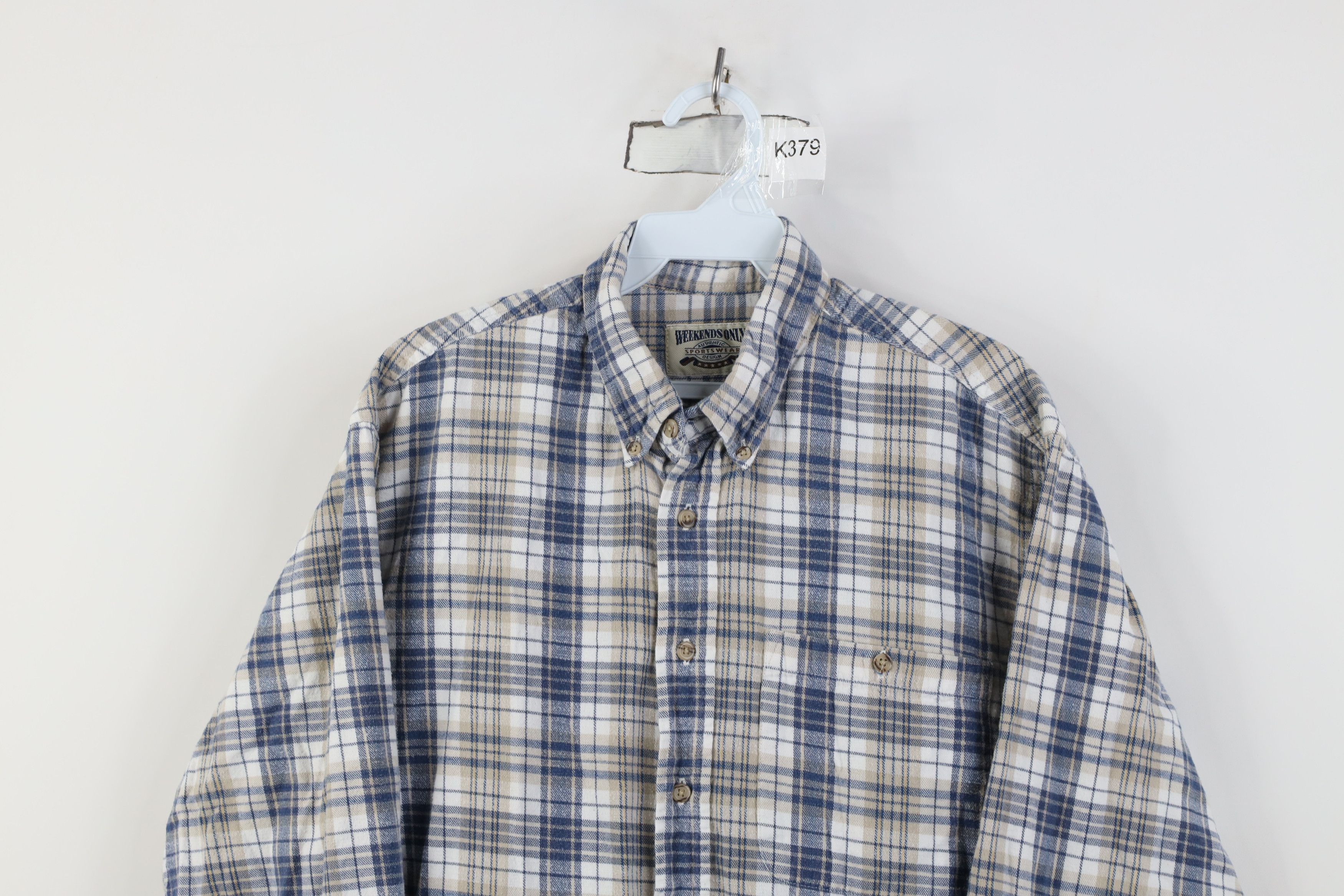 Vintage Vintage 90s Streetwear Collared Button Down Shirt Plaid Size US XL / EU 56 / 4 - 2 Thumbnail