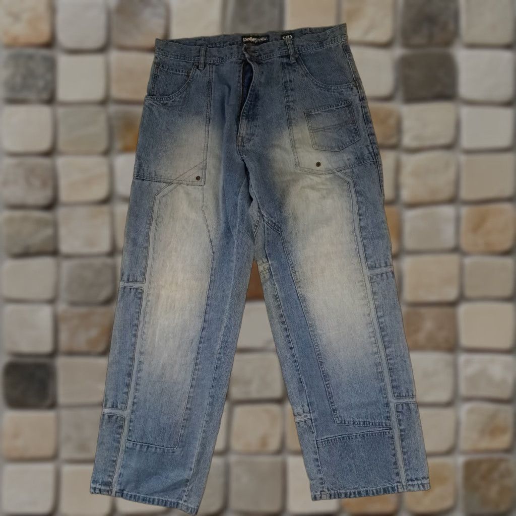 Pelle Pelle VINTAGE Pelle-Pelle Mens Pants Cargo Blue 40-34 Inseam 34 Jeans 38 Waiste 33 Inseam (Good Clean Condition) Size US 40 / EU 56 - 1 Thumbnail