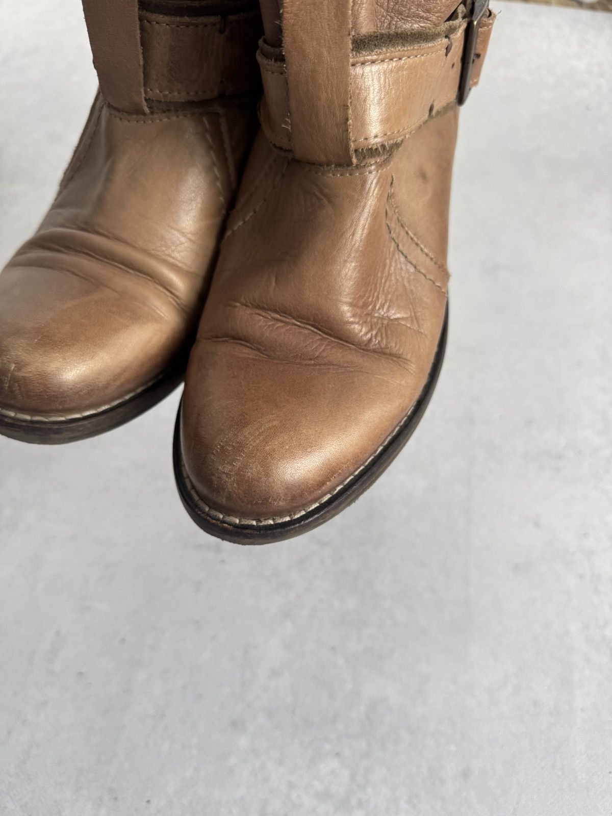If Six Was Nine Vintage Buffalo A.S 98 Style Leather Y2k Ankle Boot Size US 8 / IT 38 - 8 Thumbnail