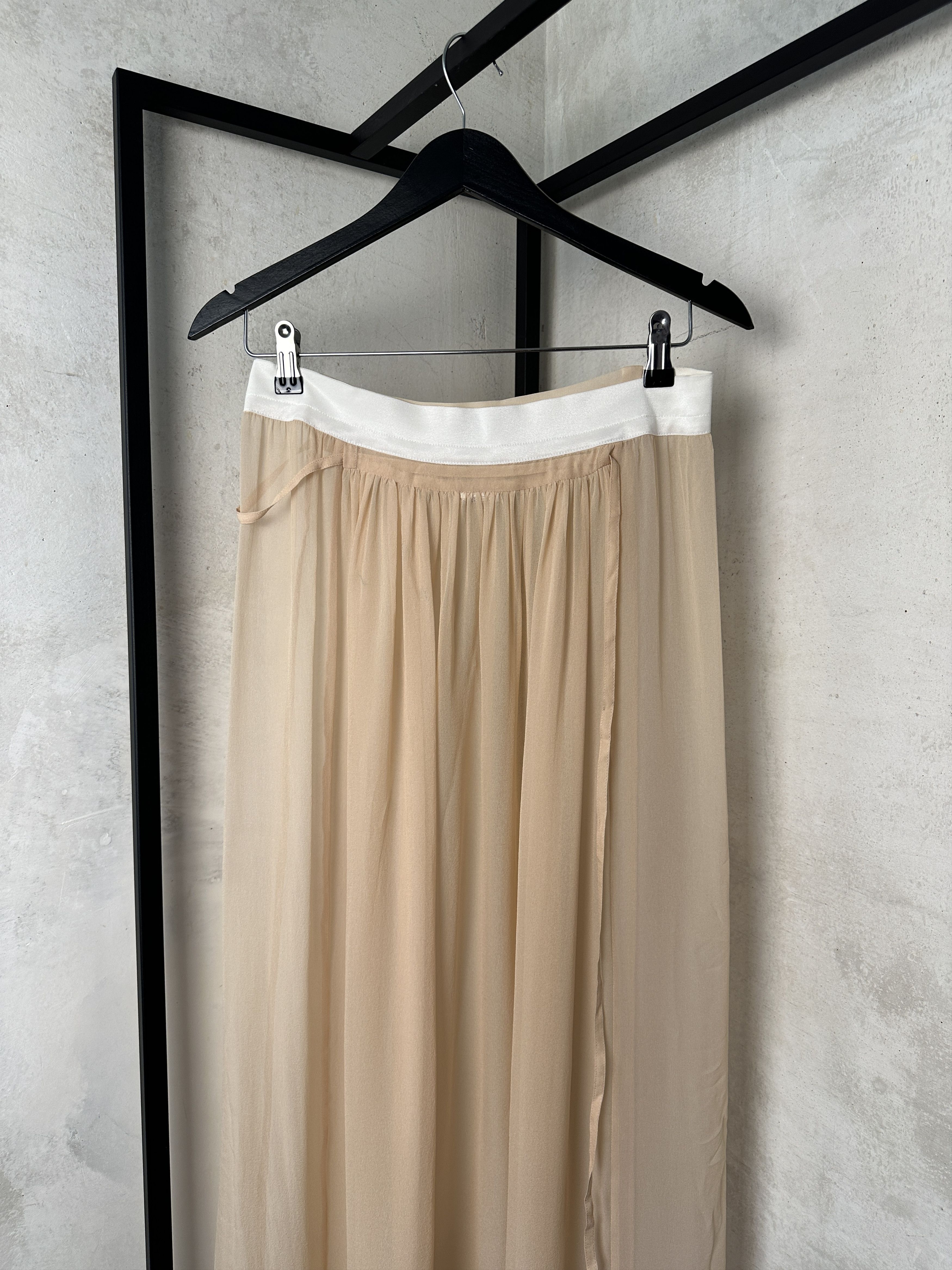 Ann Demeulemeester Ann Demeulemeester SS12 Runway Transparent Silk Skirt Size 26" / US 2 / IT 38 - 3 Thumbnail