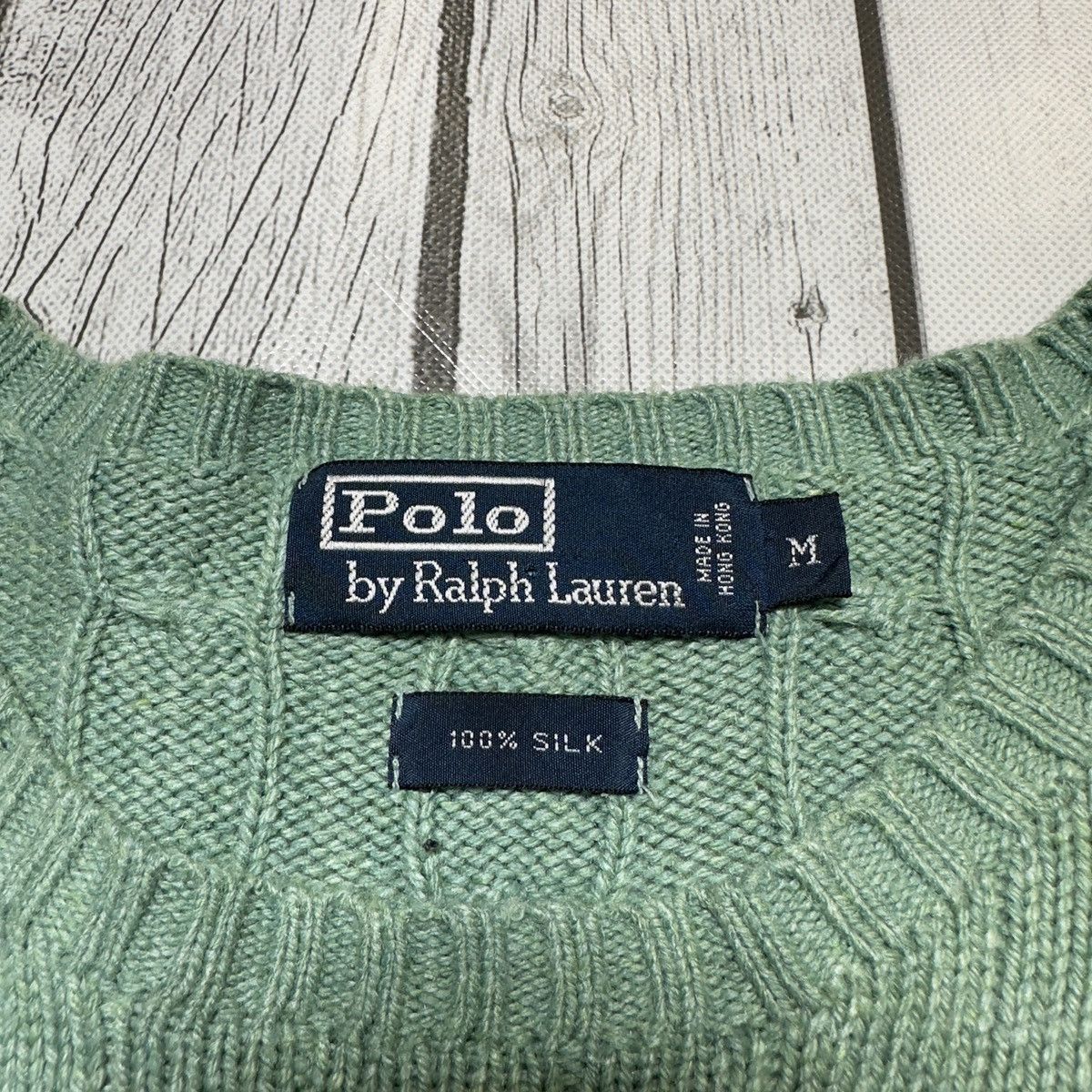 Polo Ralph Lauren × Vintage Vintage Polo silk sweater Size US M / EU 48-50 / 2 - 4 Thumbnail