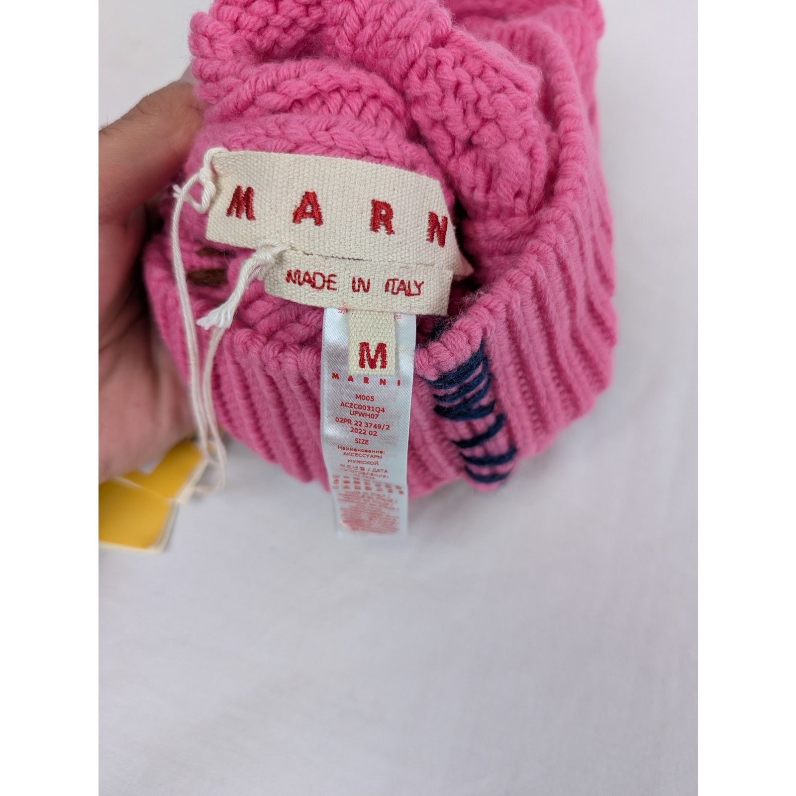 Marni o1rshd1 Size: M / Balaclava Scarf Cap / Hat in Pink Size ONE SIZE - 12 Thumbnail