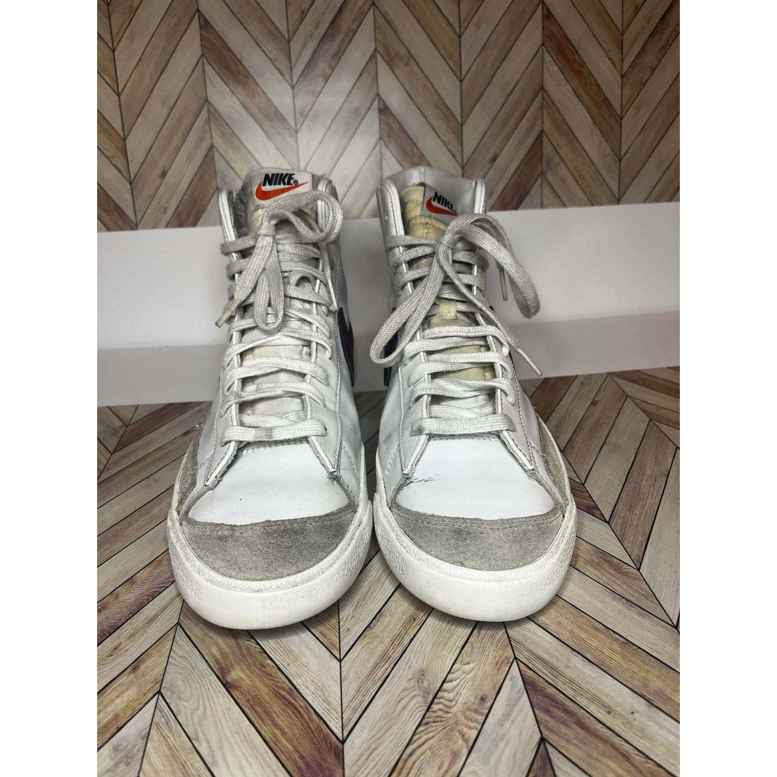 Nike Nike Blazer Mid '77 Vintage Sneakers White/Team Red Men 10.5 Size US 10.5 / EU 43-44 - 6 Thumbnail