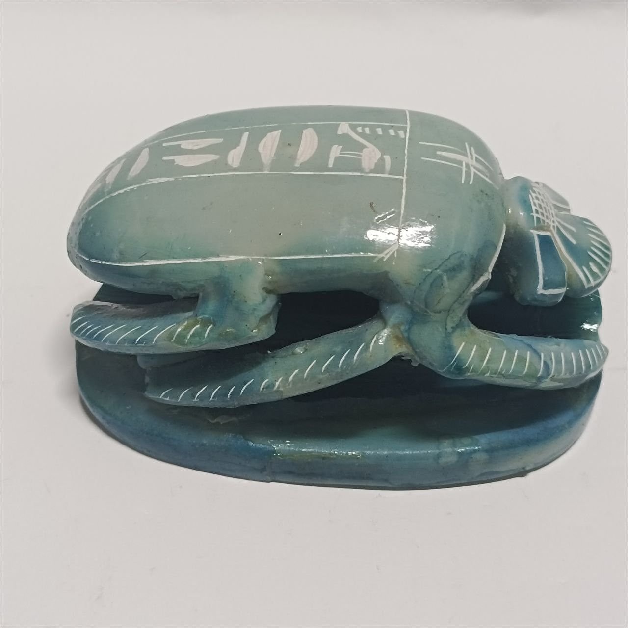 Other hand-carved pharaonic scarab hieroglyphic details Size ONE SIZE - 2 Thumbnail