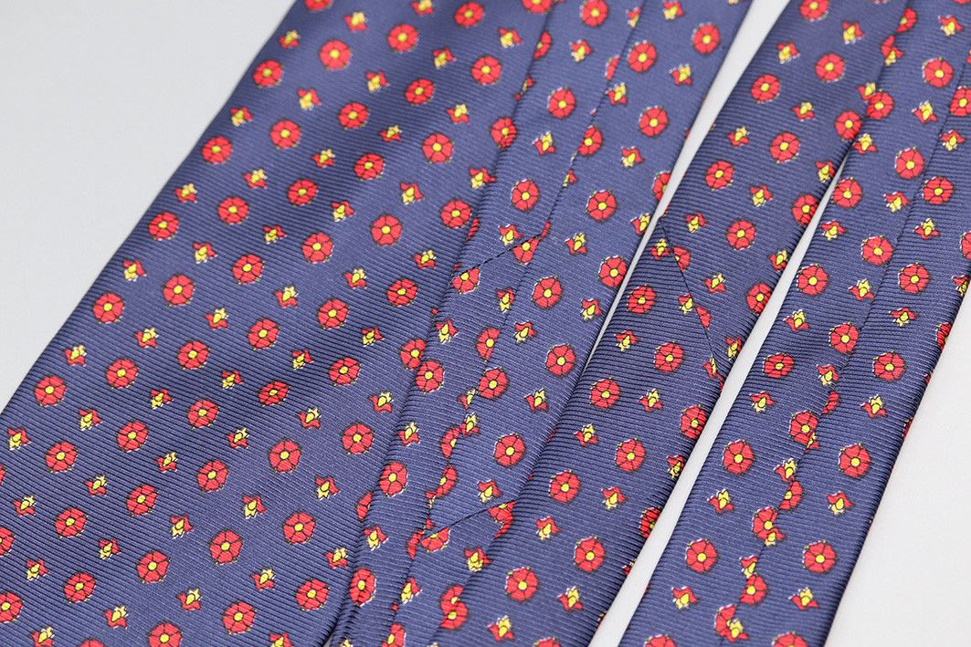 pandora Vintage Pandora Silk Tie – Red Floral Pattern Size ONE SIZE - 8 Thumbnail