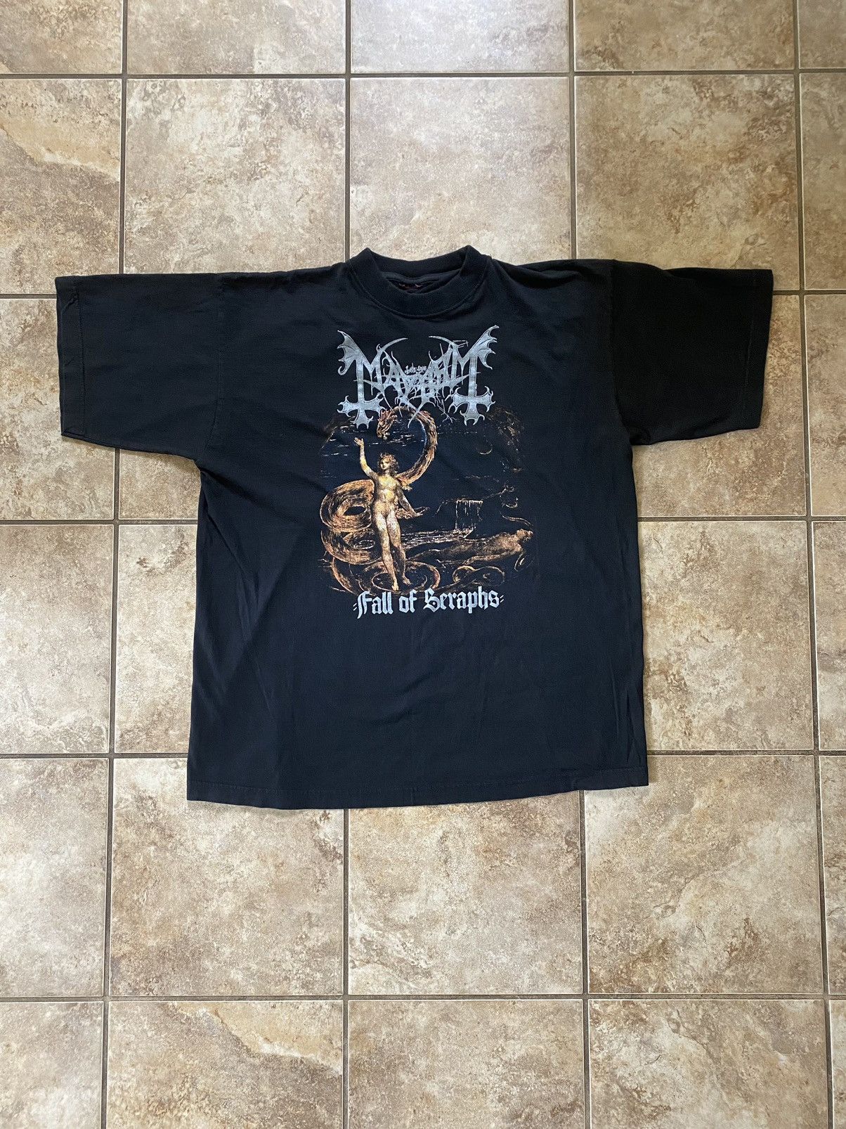 Vintage Mayhem 1997 Wolf’s Lair Abyss Tour Shirt XL