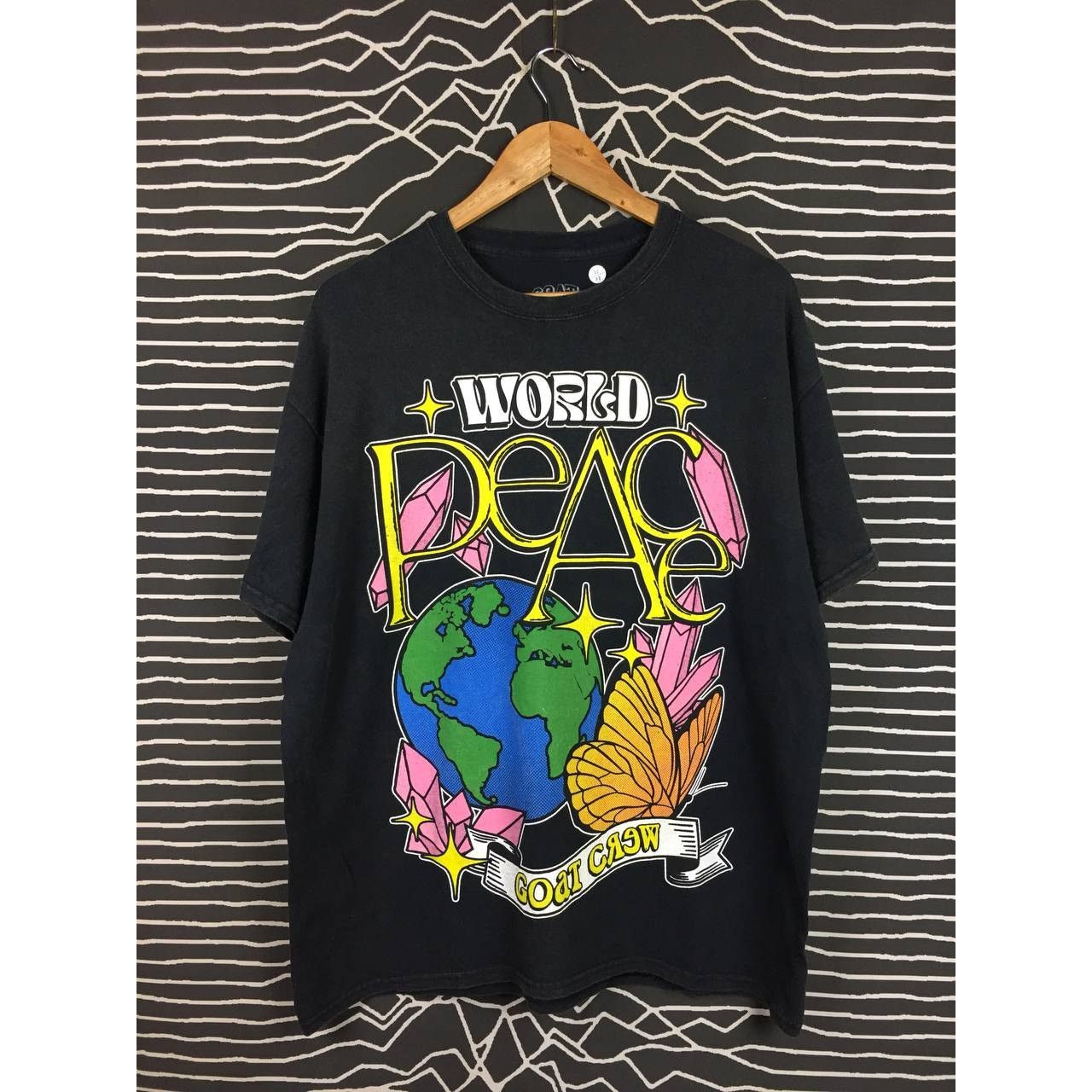 GOAT Crew × Vintage G.O.A.T Crew World Peace Pop Culture Streetwear Tee Size US L / EU 52-54 / 3 - 1 Thumbnail