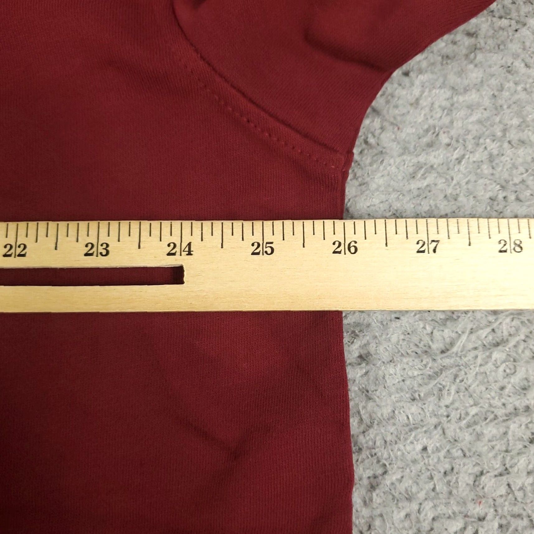 Vintage CAT Hoodie Mens XL Red Solid Pullover Sweatshirt with Logo - Classic Outdoor Size US XL / EU 56 / 4 - 7 Thumbnail