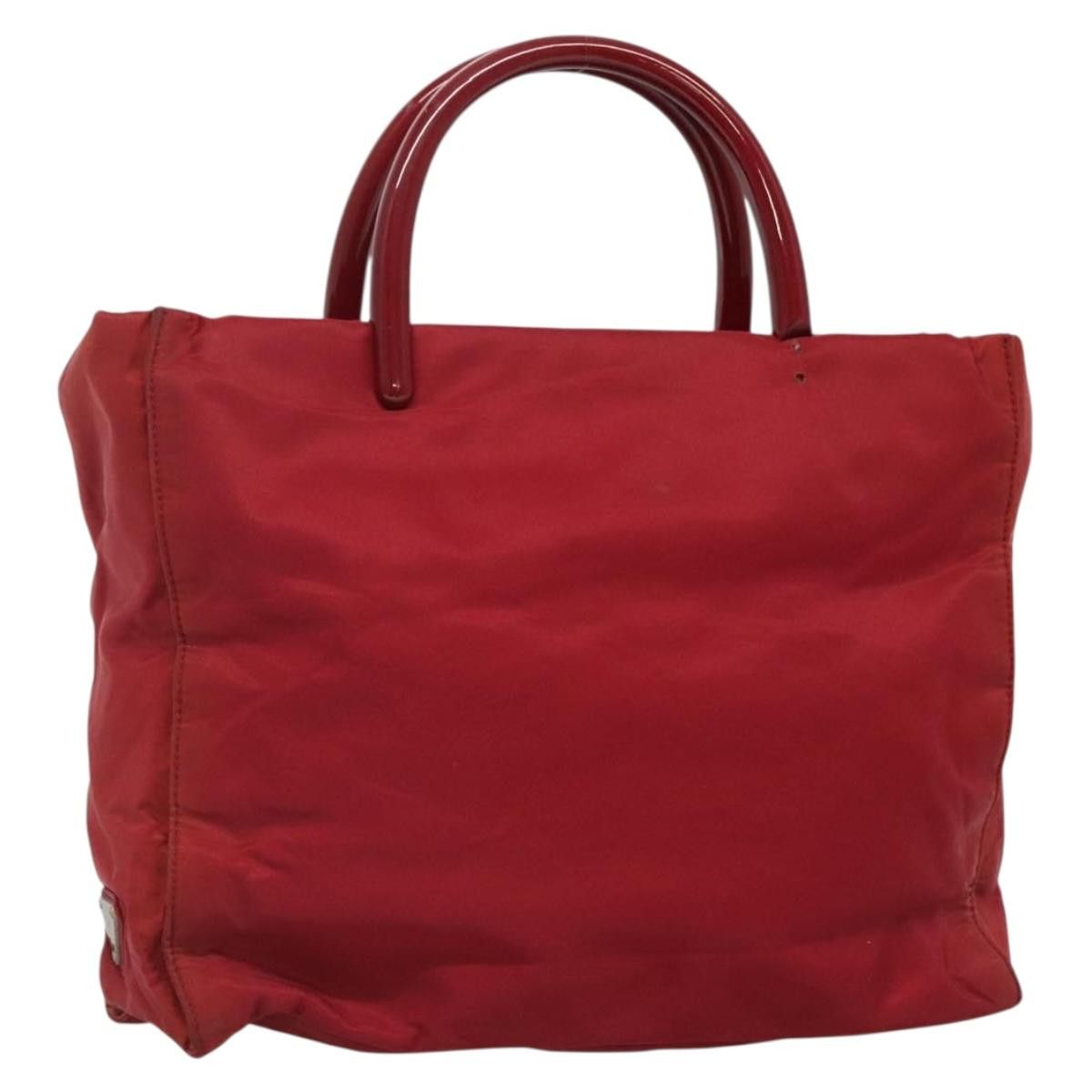 Prada PRADA Tote Bag Nylon Red Silver Size ONE SIZE - 1 Thumbnail