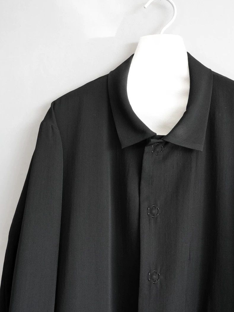 Yohji Yamamoto Yohji Yamamoto Yohji Yamamoto Wool Coat with Floral Button Size US M / EU 48-50 / 2 - 4 Thumbnail
