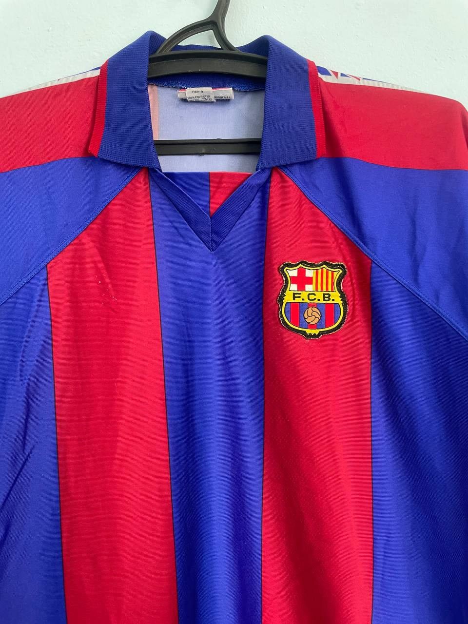 Kappa Kappa Rogers Barcelona Vintage 9 Ronaldo Jersey 1995 Size US L / EU 52-54 / 3 - 4 Thumbnail