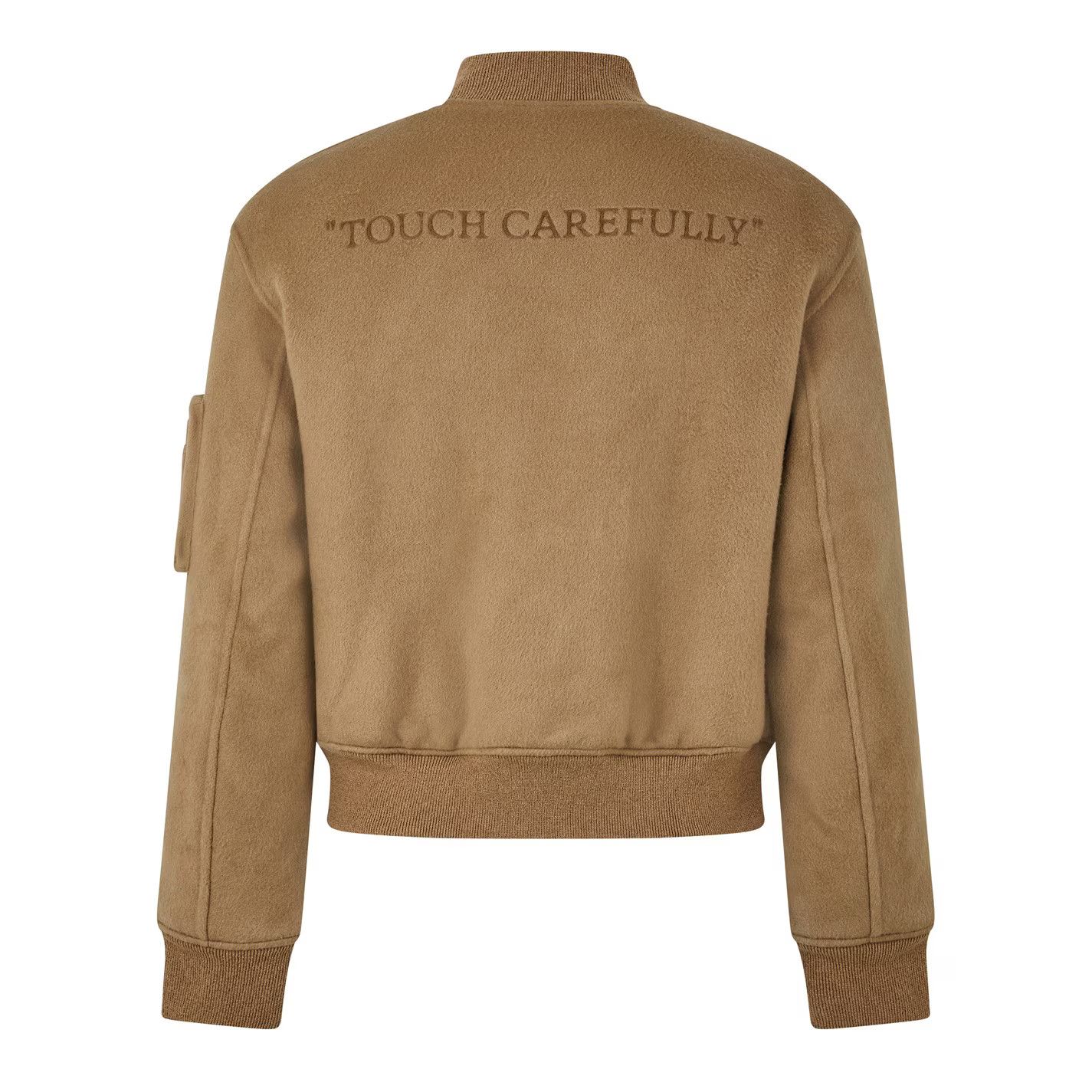 Off-White o1g2r1mq0326 Zip Bomber Jacket in Camel Size US XS / EU 42 / 0 - 2 Thumbnail