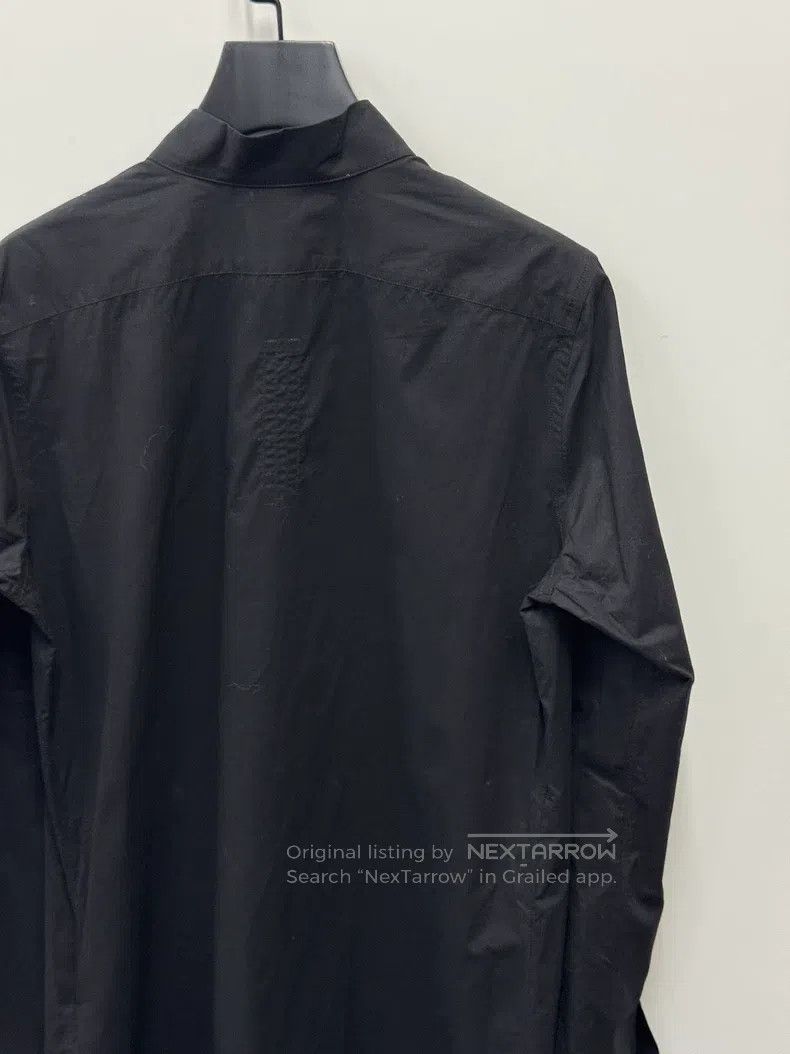 Rick Owens Rick Owens Black V-Neck Long Shirt Size US S / EU 44-46 / 1 - 4 Thumbnail