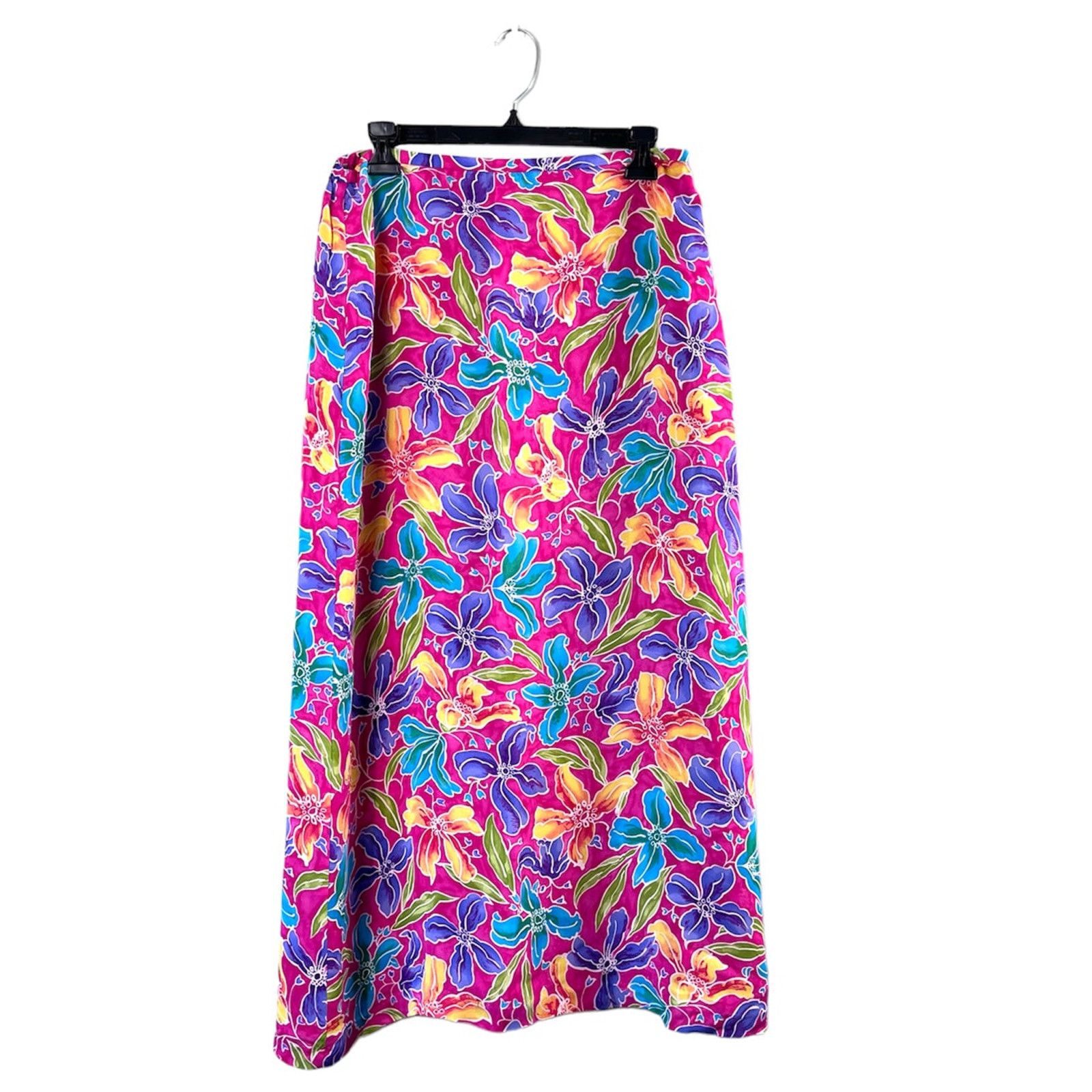 Vintage Vintage Vibrant Floral Madison Studio Silk Skirt 10 Size 32" / US 10 / IT 46 - 1 Thumbnail
