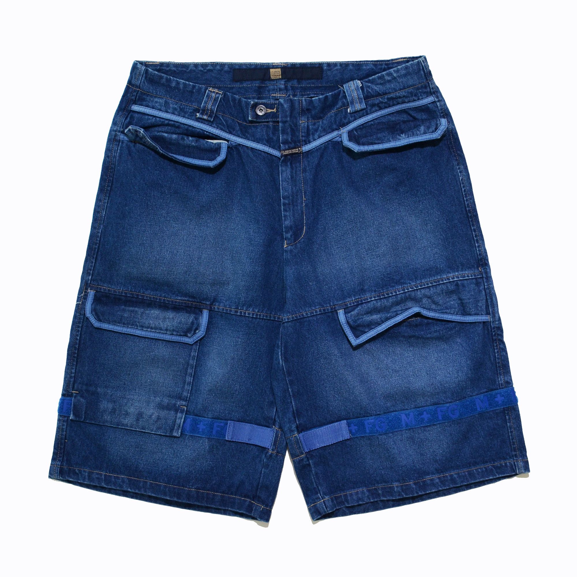 Marithe + Francois Girbaud M+FG W39 Cargo Jorts Heavy Duty Hiphop Y2K Craft Size US 39 - 1 Thumbnail
