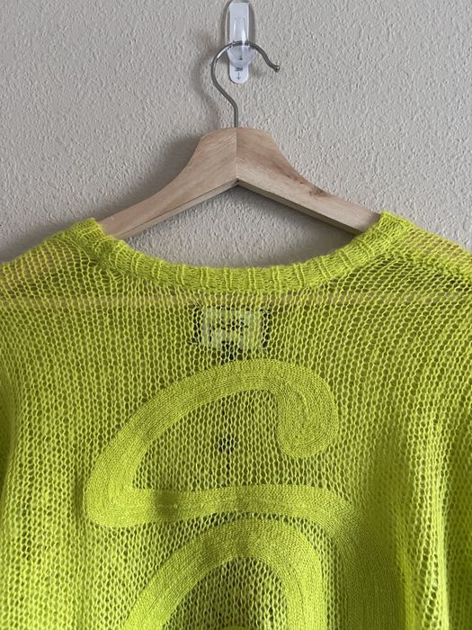 Stussy Stussy S Loose Knit Sweater in Lime Green | Grailed