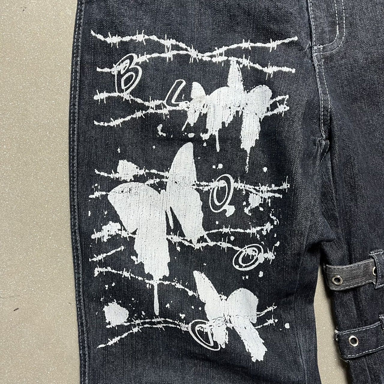 If Six Was Nine × Le Grande Bleu (L.G.B.) Blood Storm Strap Adjustable & Zip-off Denim Size US 30 / EU 46 - 3 Thumbnail