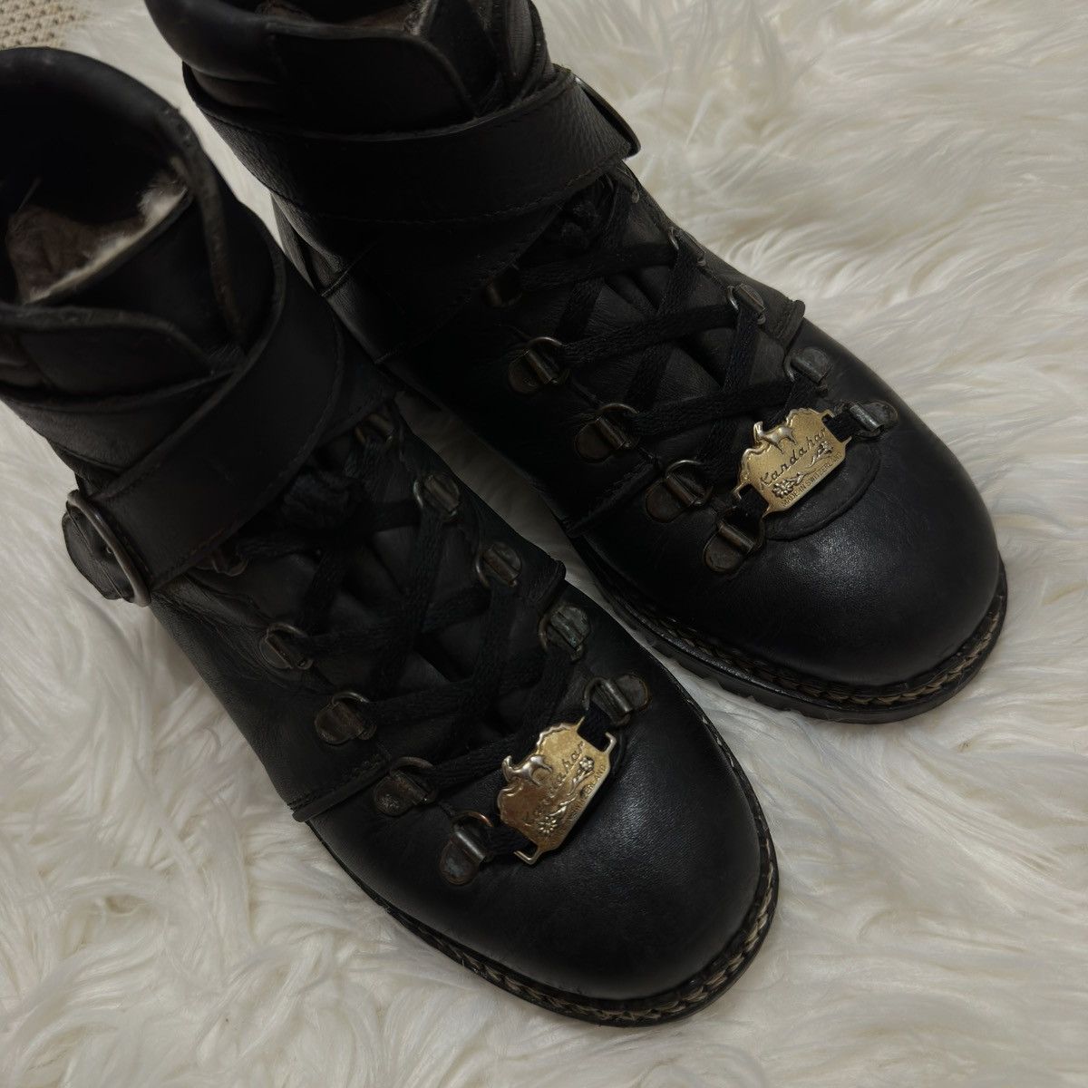 Vintage Kandahar Leather Boots Rare shoes Size US 6 / IT 36 - 4 Thumbnail