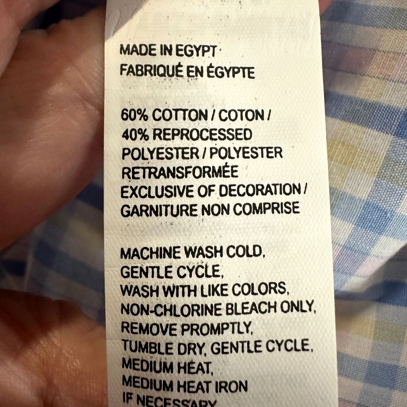 Izod Izod Men's Button-Down Shirt Small Multicolor Check Performance Woven Pocket NEW Size US S / EU 44-46 / 1 - 7 Thumbnail