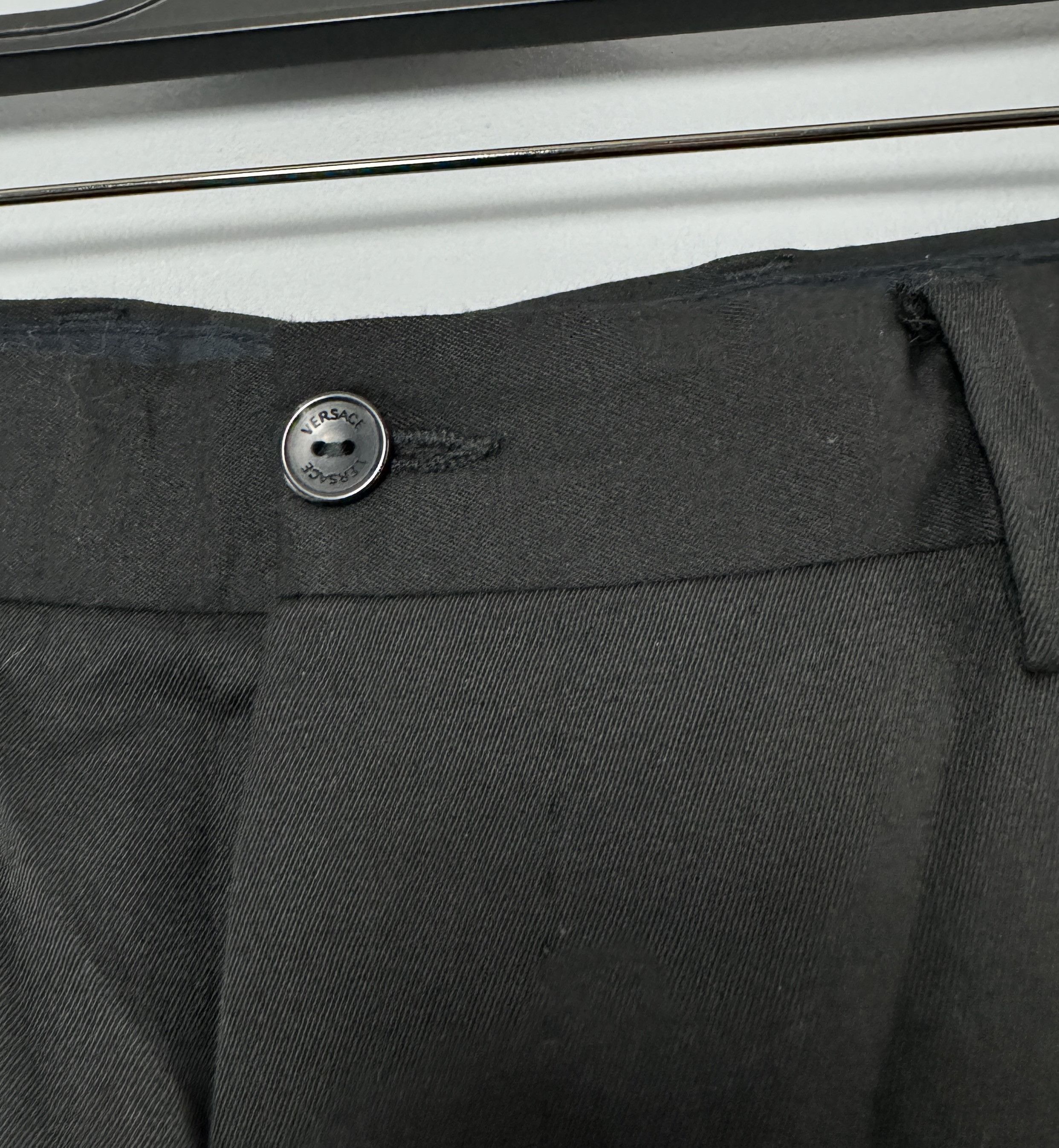 Versace Men's Versace Classic Pants Chino Black Trousers Size 50 Size US 34 / EU 50 - 4 Thumbnail
