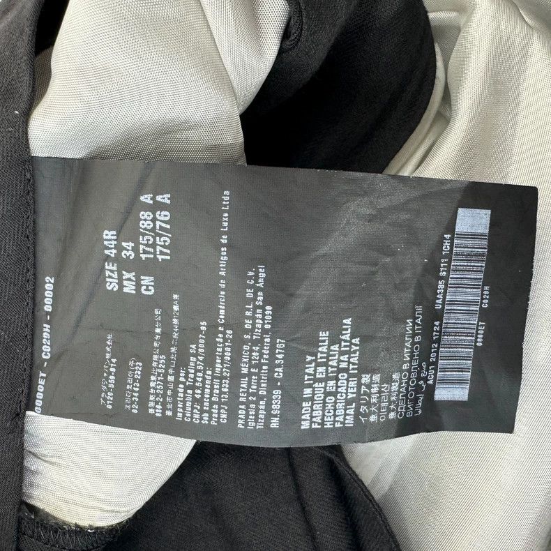 Prada Prada Show-style black wool trousers 2501-Nextarrow Size US 28 / EU 44 - 5 Thumbnail