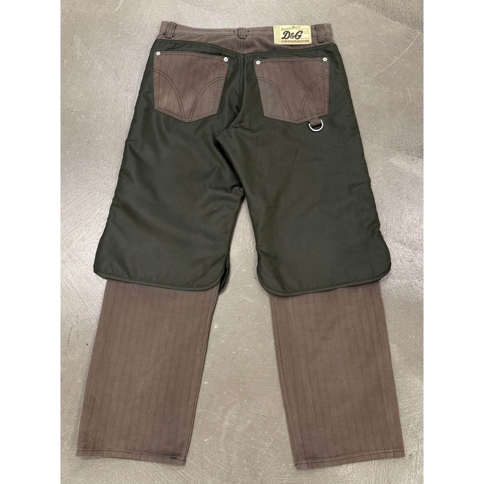 Dolce & Gabbana A/W2004 Dolce & Gabbana double layer hybrid pants Size 33" - 2 Thumbnail