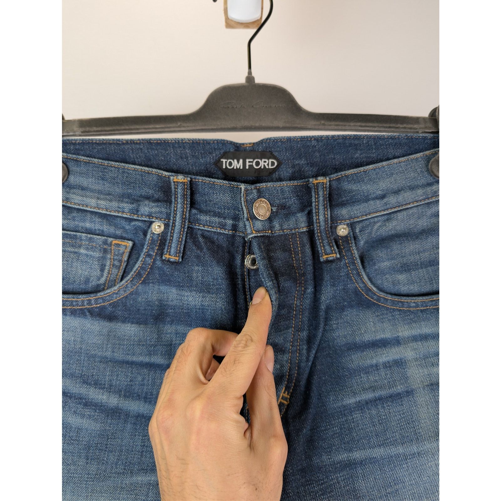 Tom Ford o1rshd1 Regular Denim Jeans in Blue Size US 29 - 6 Thumbnail