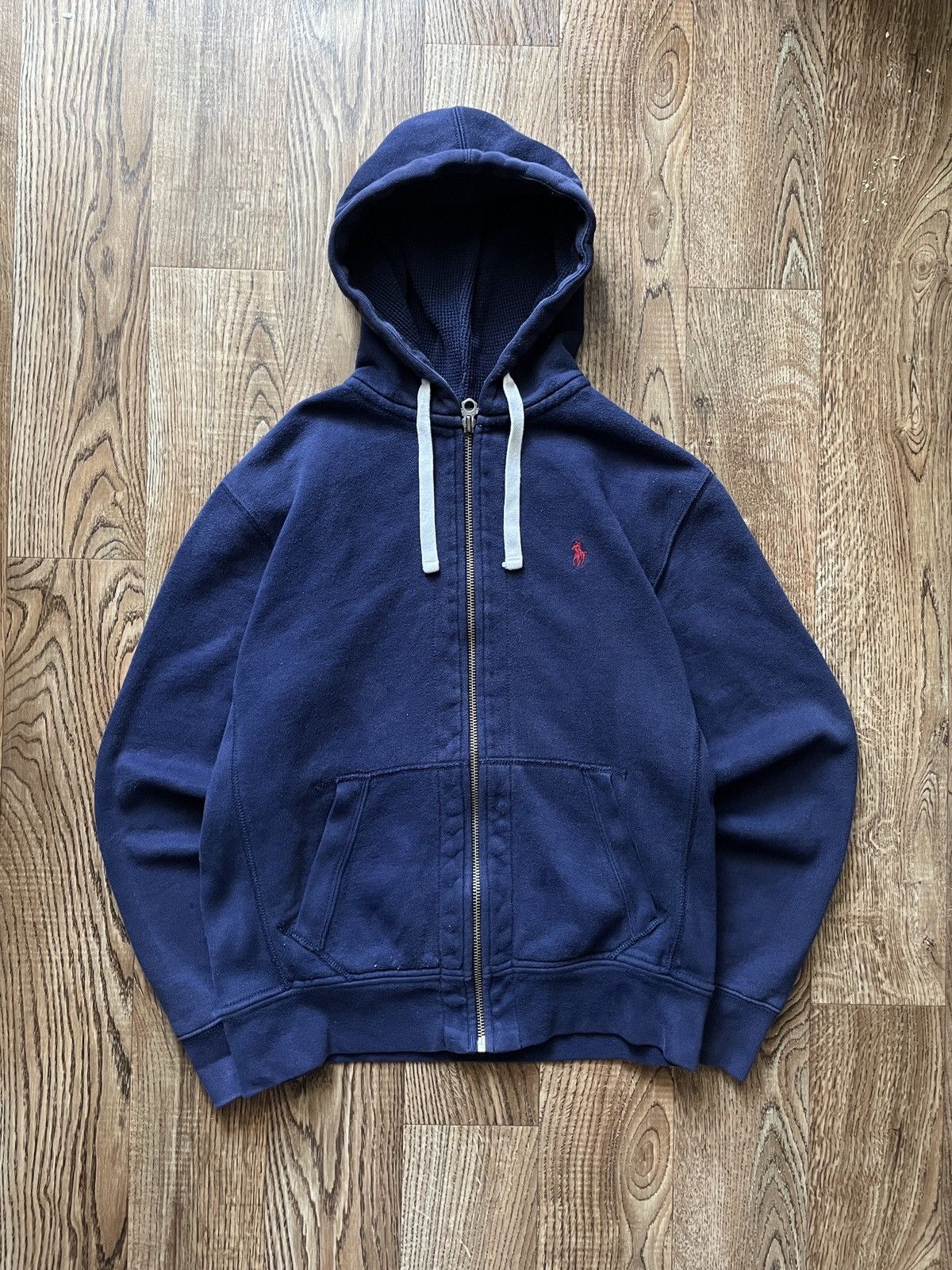 Polo Ralph Lauren Vintage Y2K Polo Ralph Lauren Zip Up Hoodie Red Pony Logo Size US M / EU 48-50 / 2 - 2 Thumbnail
