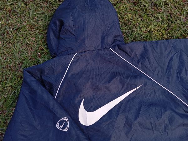 Nike × Vintage Vtg 2000s Nike ⚽⚾🏈 Bench Long Coat Jacket Insulated Size US L / EU 52-54 / 3 - 6 Thumbnail