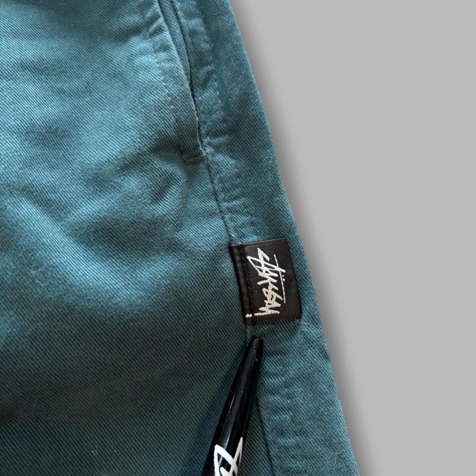 Stussy Stüssy Green/Turquoise Baggy Pants Size US 34 / EU 50 - 3 Thumbnail