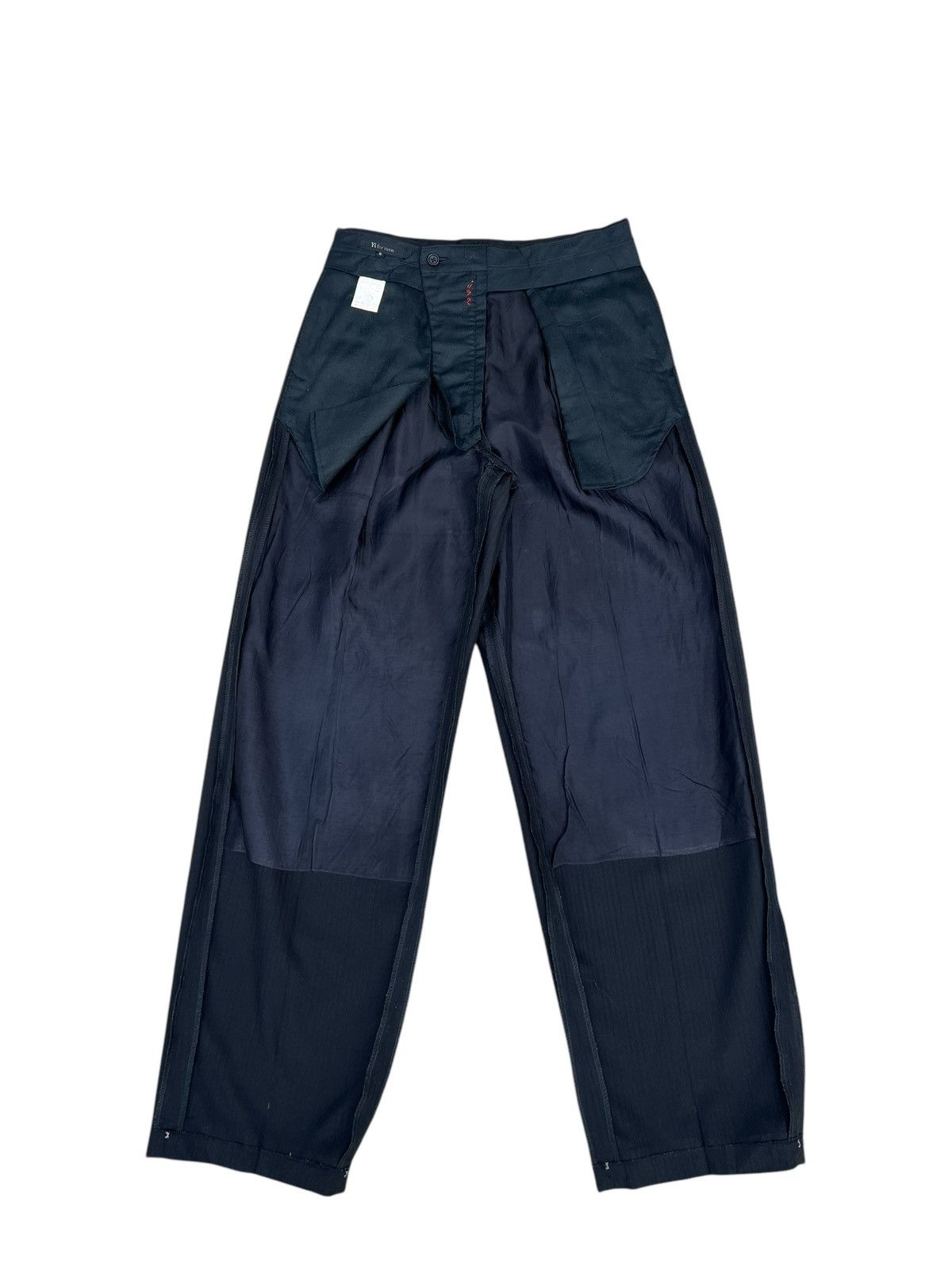 Y's for Men × Yohji Yamamoto Vintage 1998 S/S Yohji Yamamoto Y’s for Men Stripe Trouser Size US 29 - 17 Thumbnail