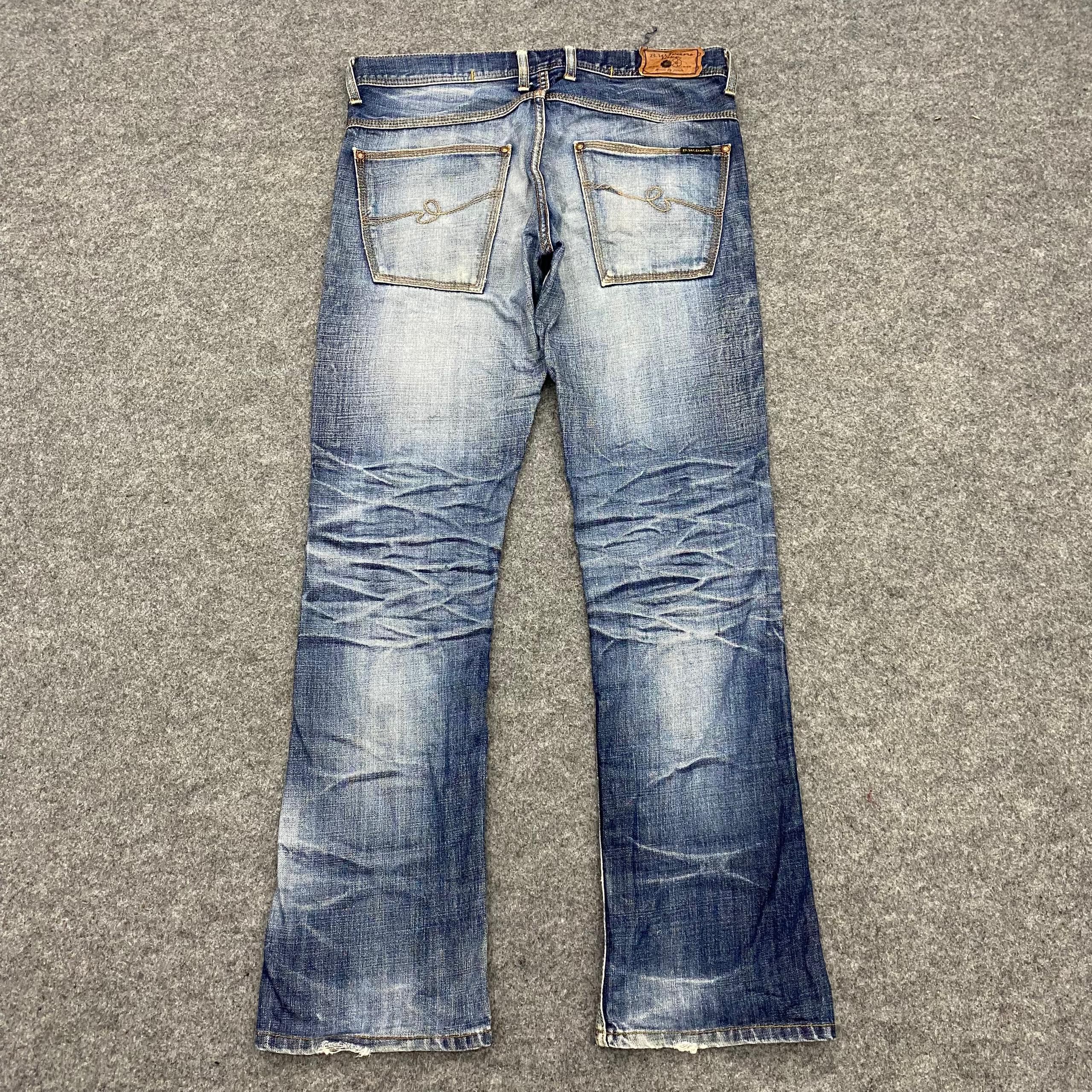 If Six Was Nine 💥Best Offer💥Vintage Blue Way Distressed Denim Size US 35 - 3 Thumbnail
