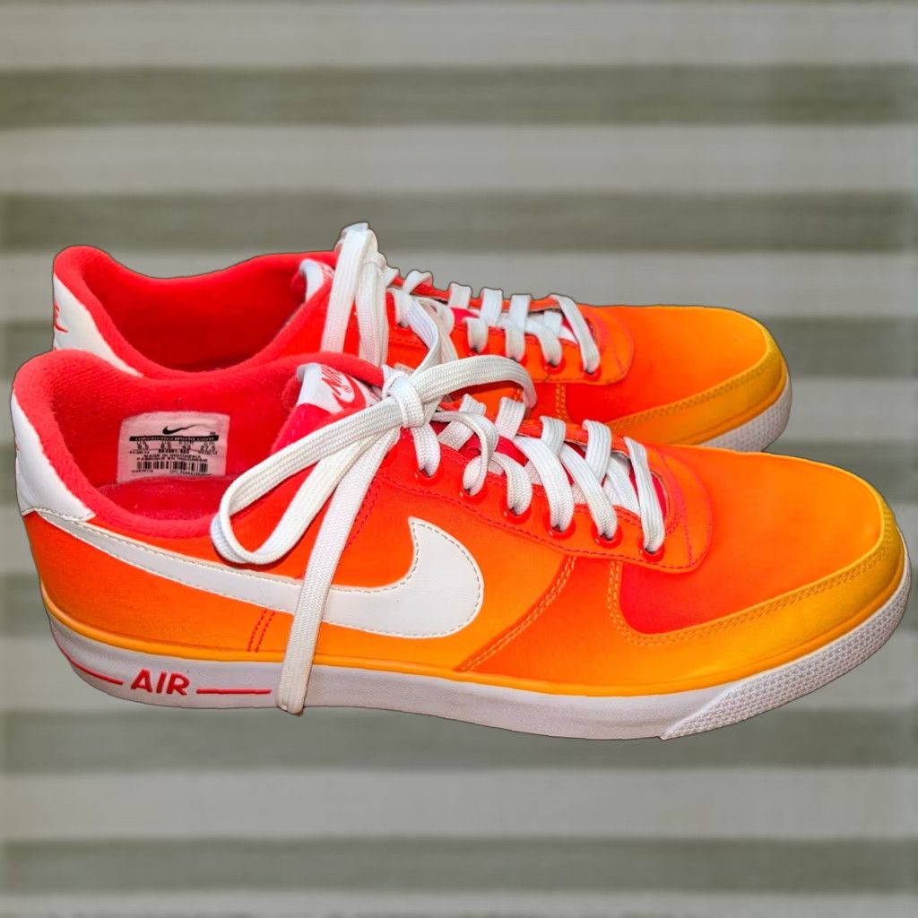 Nike Air Force 1 AC BR QS Gradient Pack - Atomic Mango sneaker Men 9.5 Orange US Size 9.5 Mens