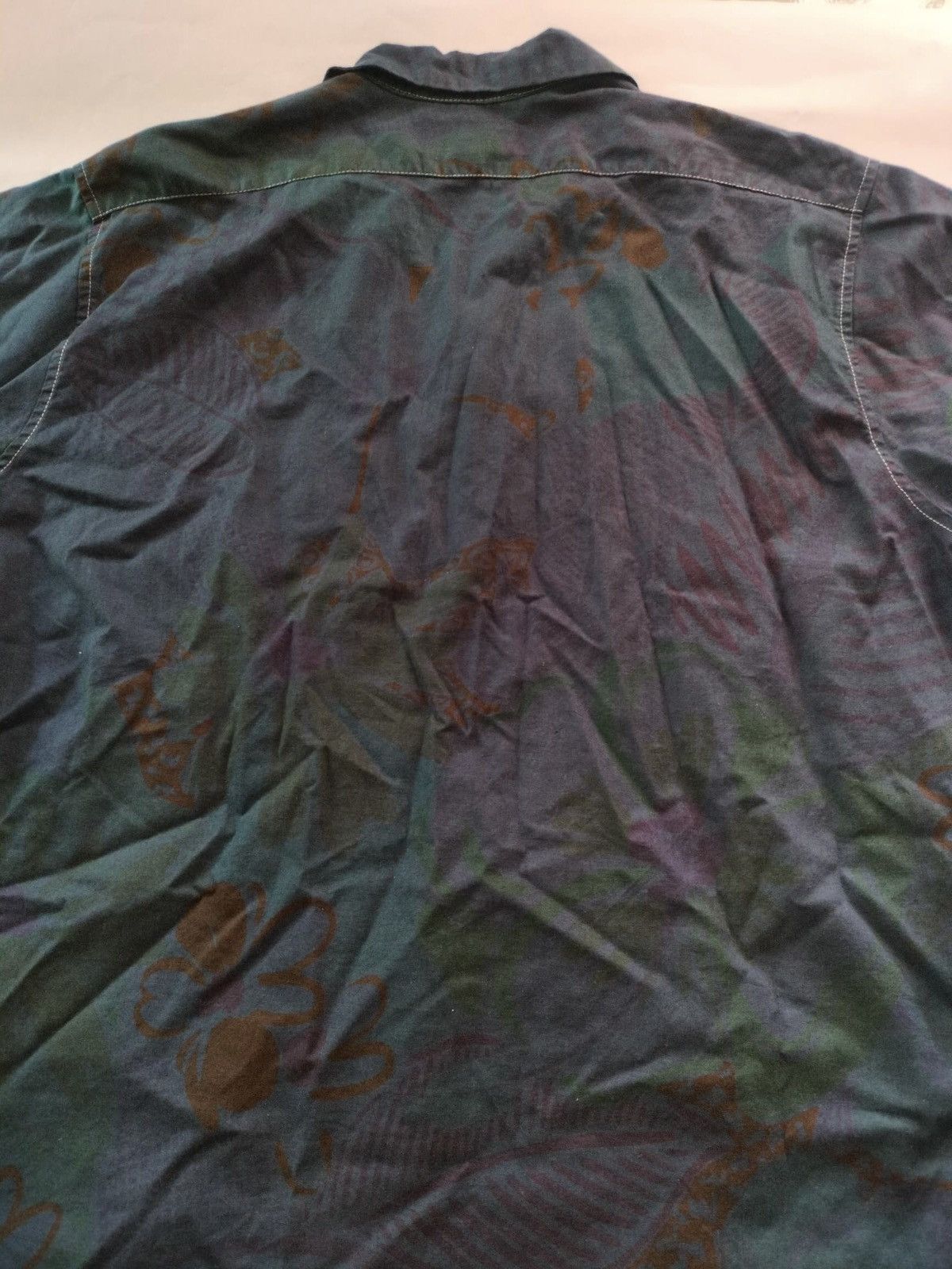 Art Comes First Hawaiian shirt button-up contrast stitch floral motif Size US L / EU 52-54 / 3 - 2 Thumbnail