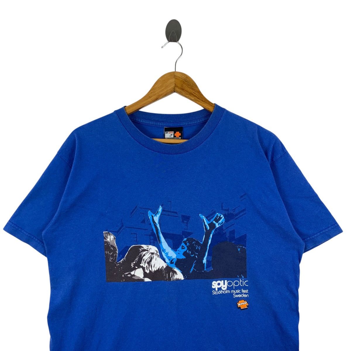 SPY Optic SPYOPTIC Stockholm Music Feat Sweden Print Blue Short Shirt Size US L / EU 52-54 / 3 - 2 Thumbnail